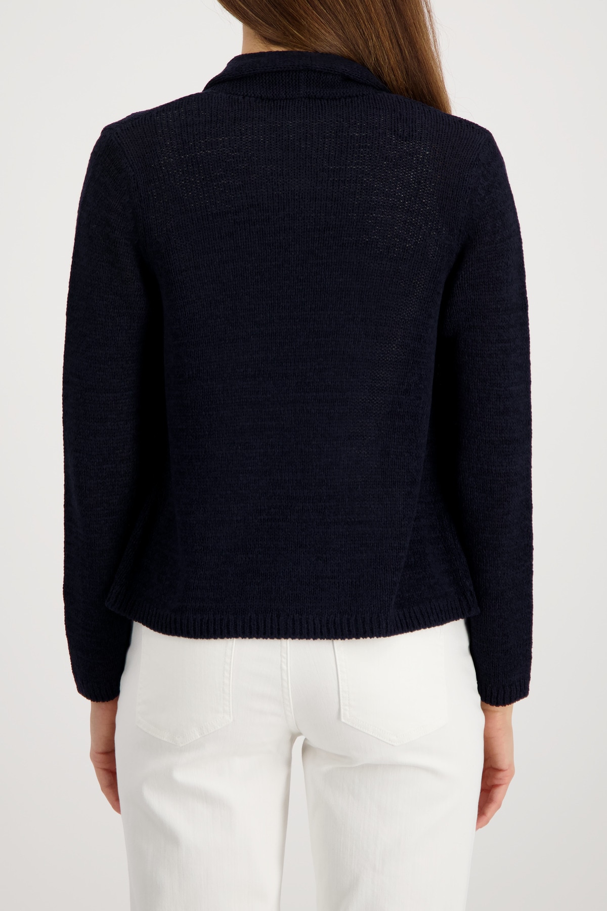 Monari Strickjacke »Jacke Stricküberwurf Basic« Schalkragen, Regular Fit