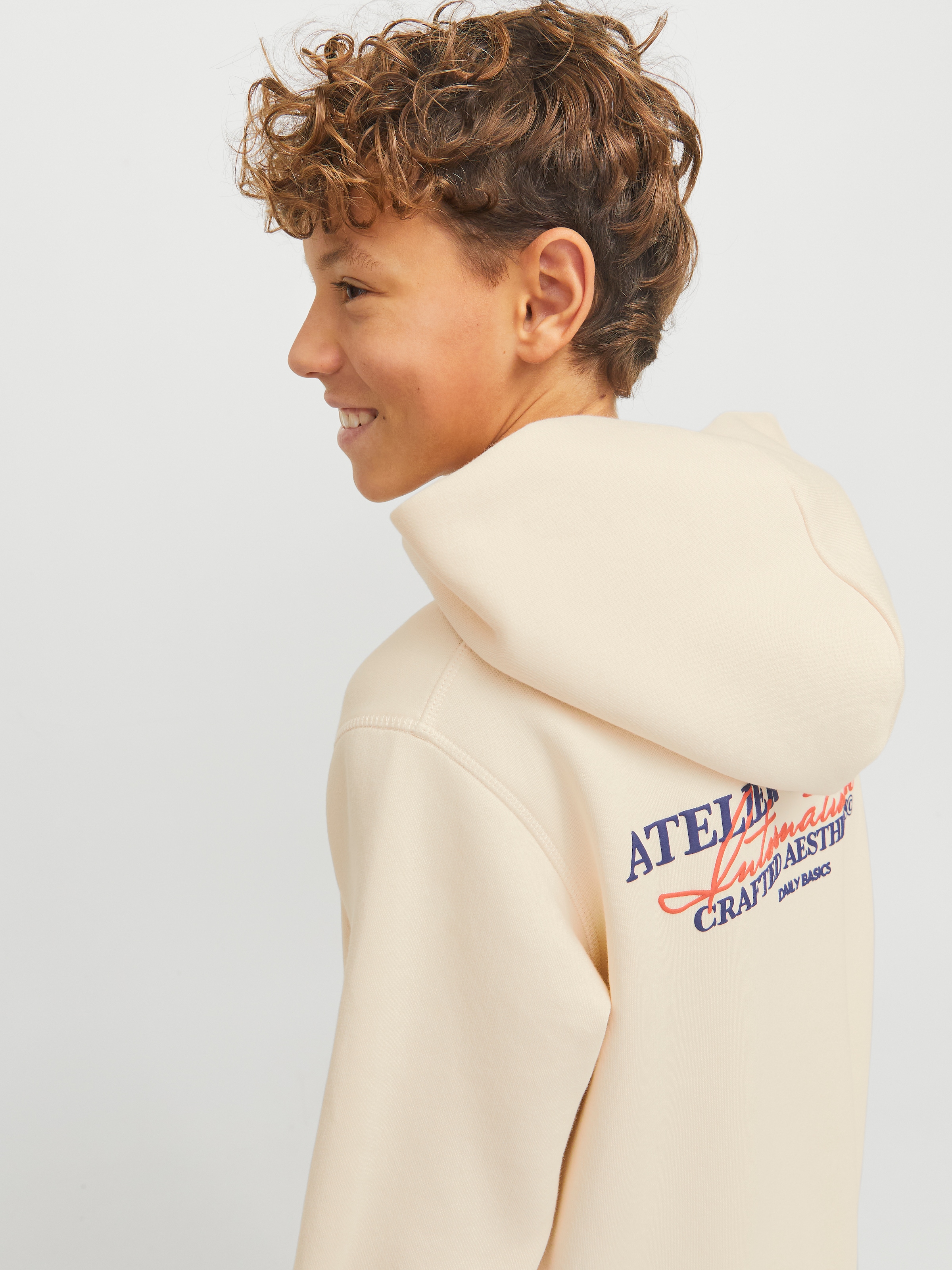 Jack & Jones Junior Kapuzensweatshirt »JORISLINGTON BACK SWEAT HOOD SN JNR«