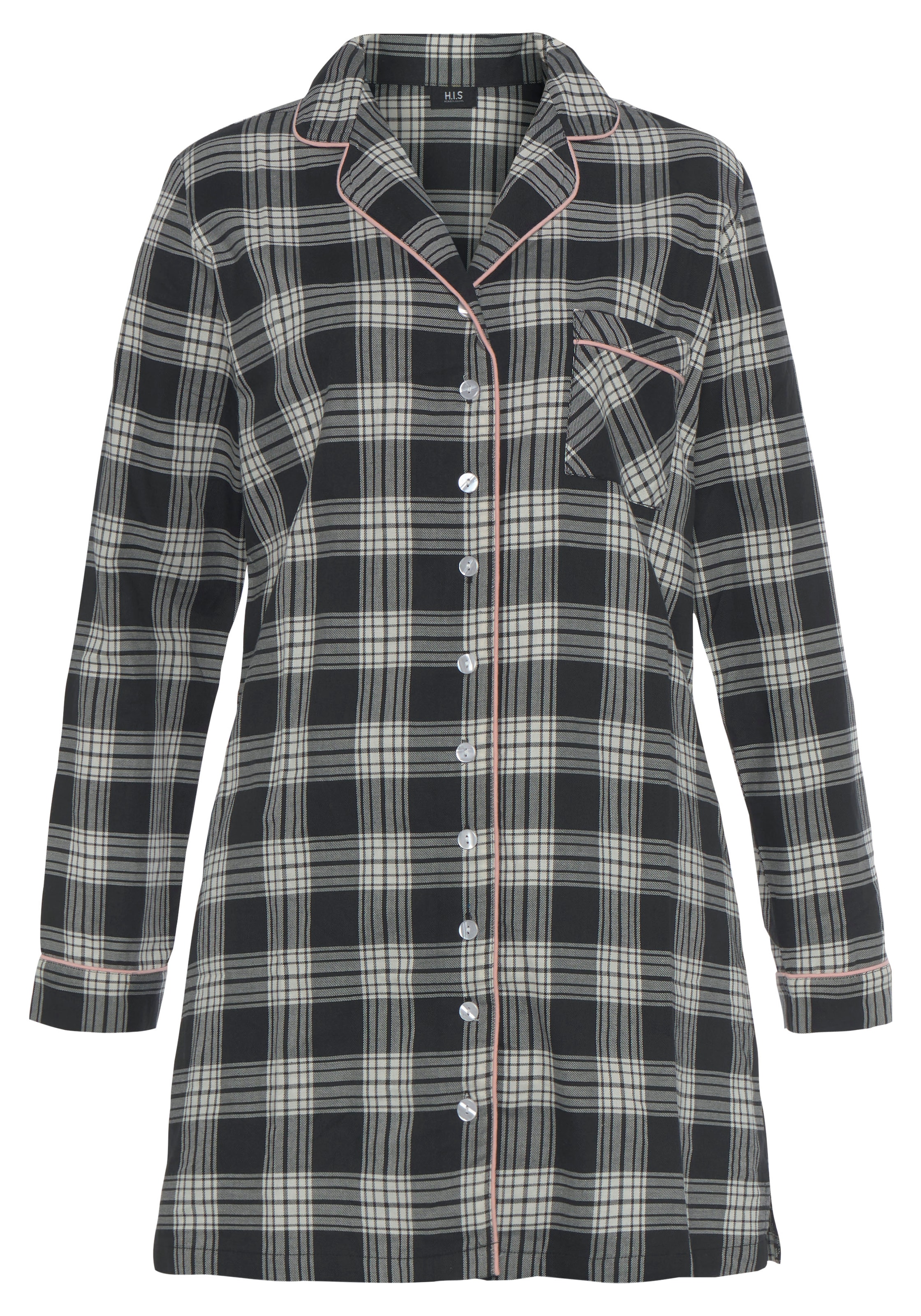 H.I.S Nachthemd, aus Flanell im Karo-Design