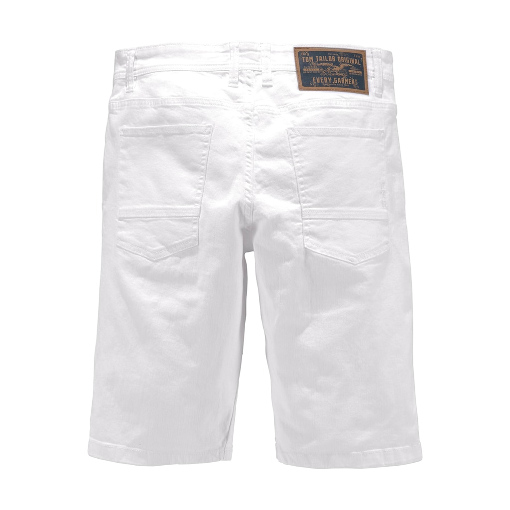 TOM TAILOR Bermudas, in unifarbener Optik