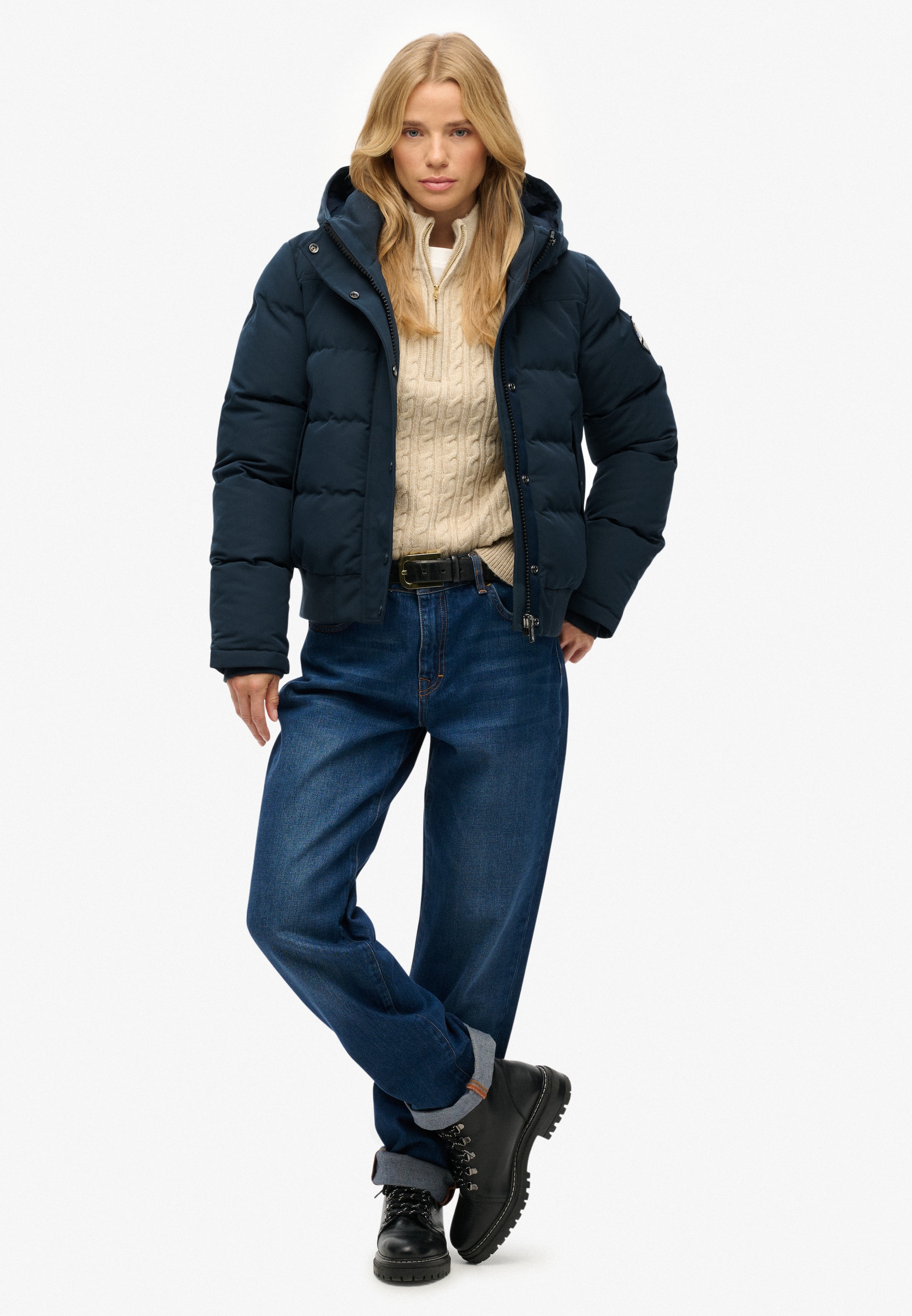 Superdry Steppjacke »EVEREST BOMBER JACKET«, mit Kapuze