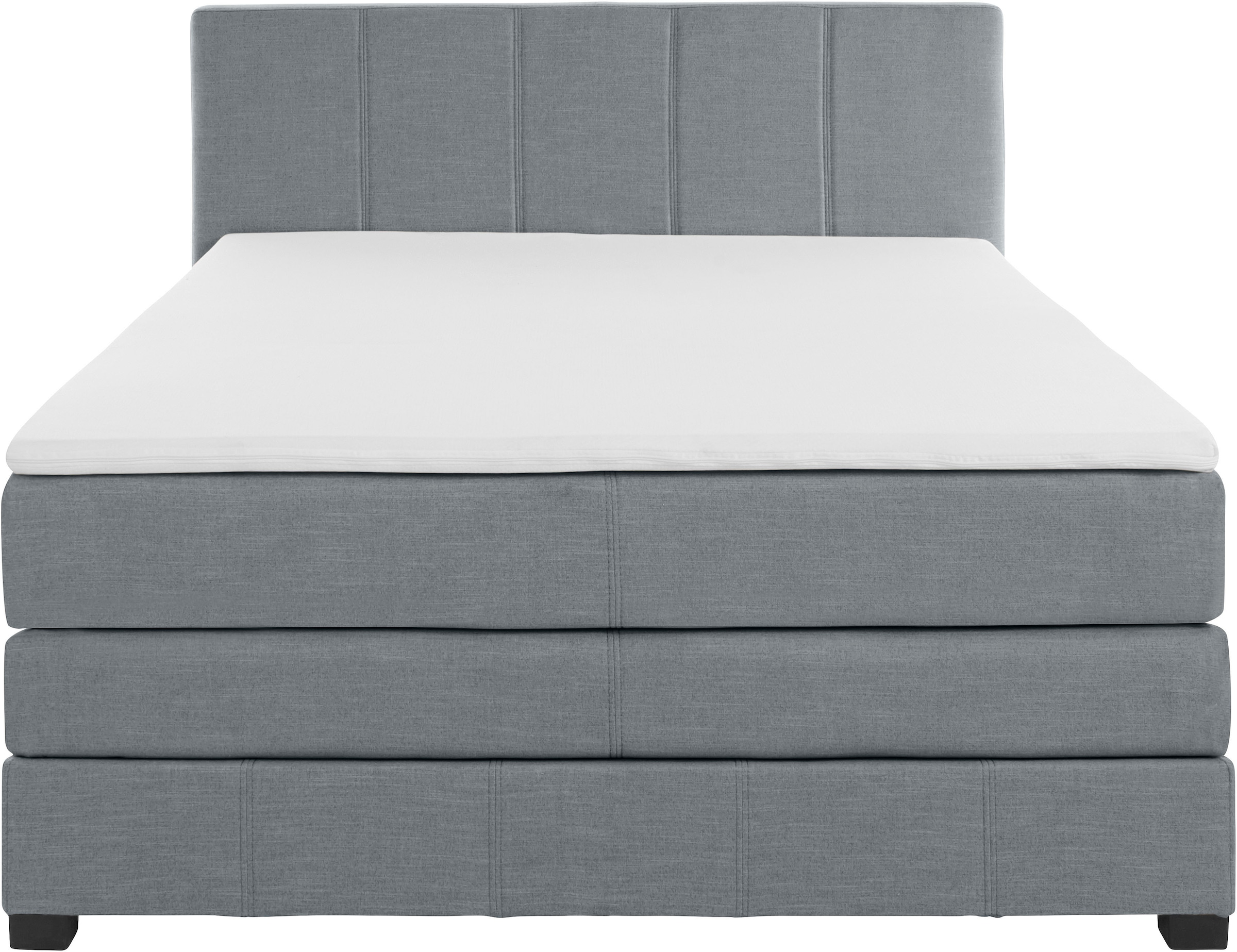 OTTO products Boxspringbett »Peetu«, Taschenfederkern-Matratze, in 4 Breiten und 4 Farben, incl. Topper