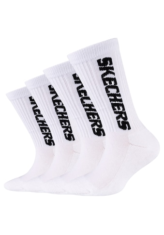 Skechers Socken, (4 Paar), (4-Paar) mit großem Logoschriftzug kaufen