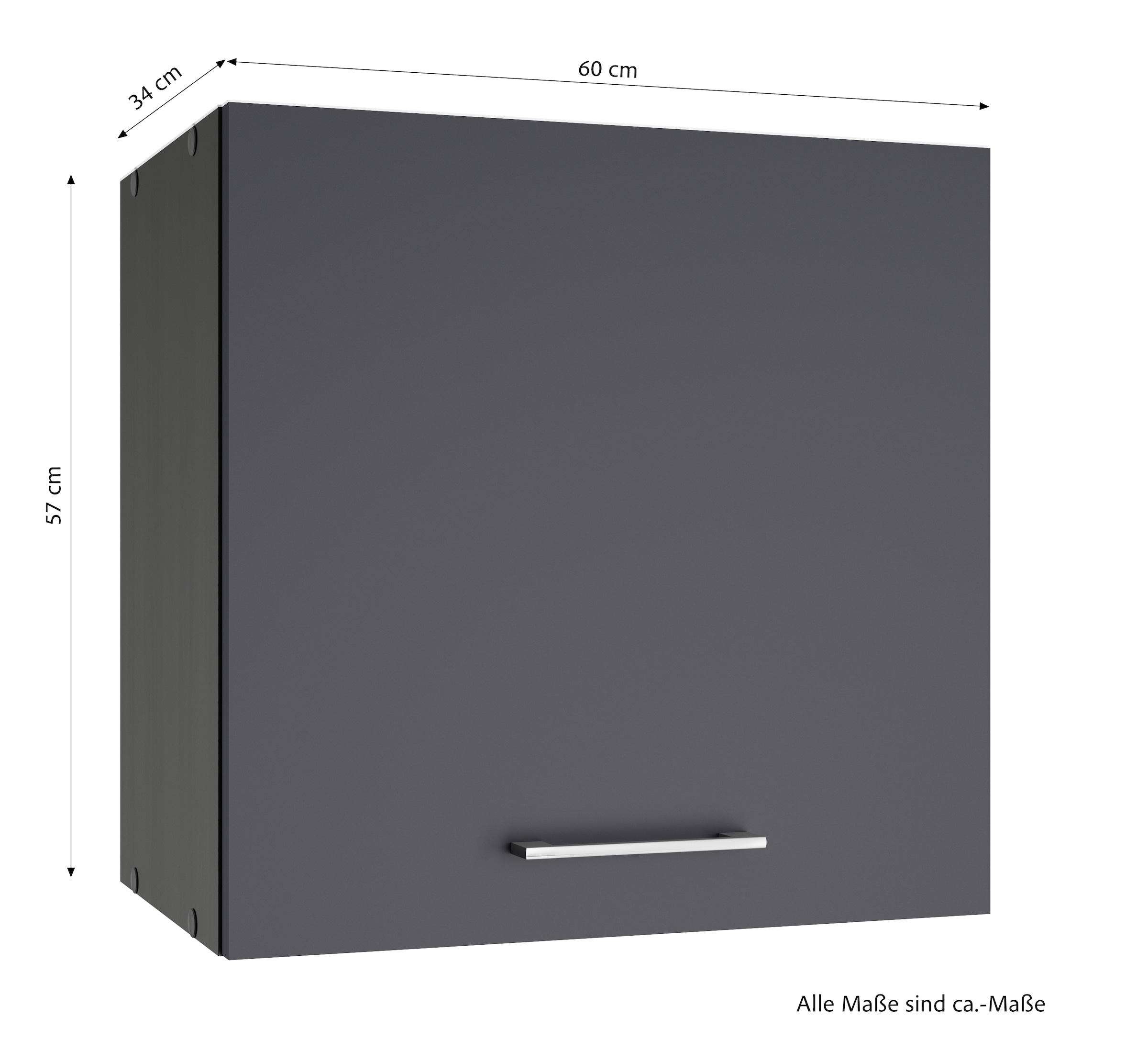 KOCHSTATION Hängeschrank »KS-Milan« Hängeschrank 60 cm, matte oder hochglänzende Fronten