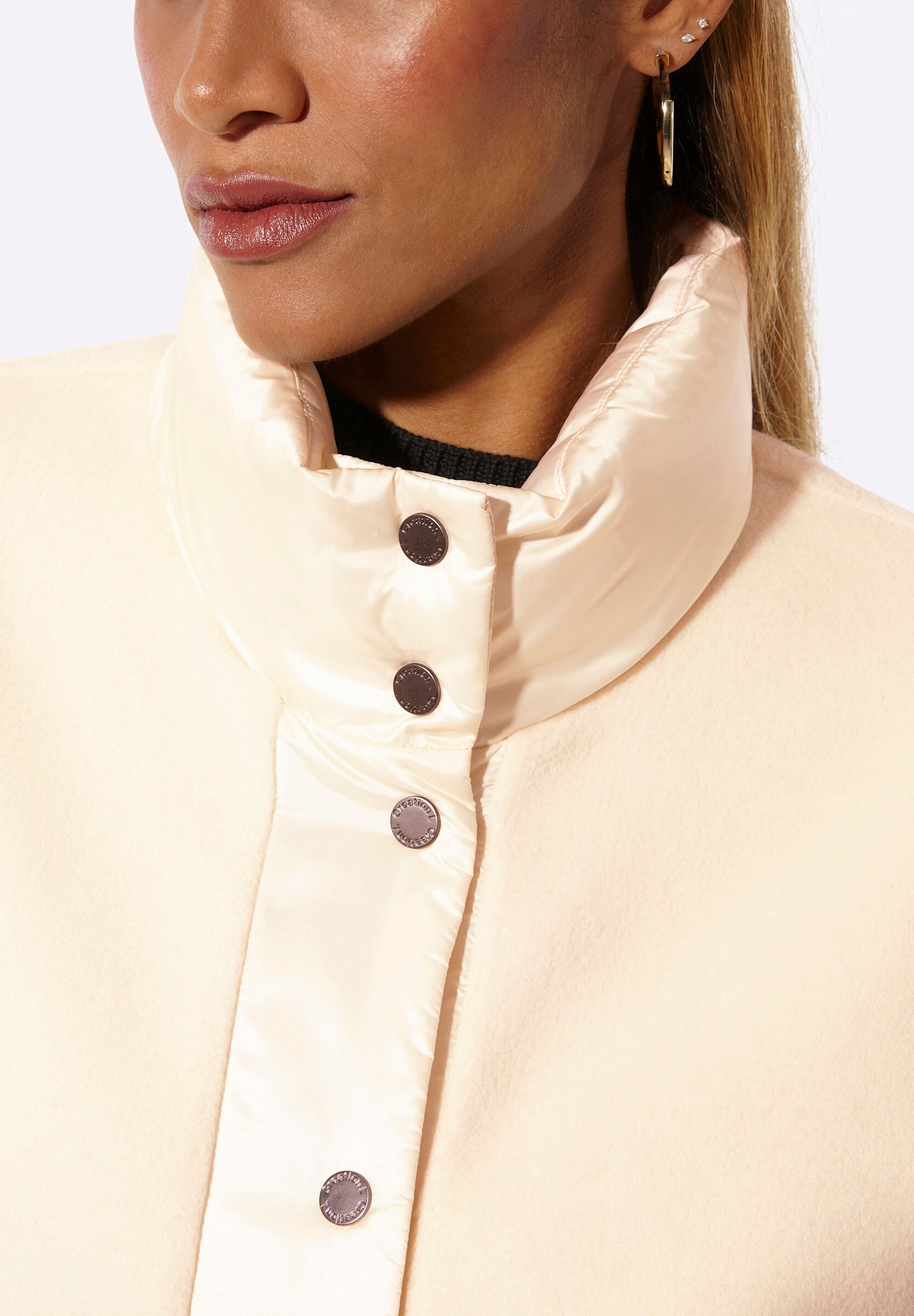 creation L Steppjacke »Jacke Kurzjacke im lässigen Schnitt« ohne Kapuze
