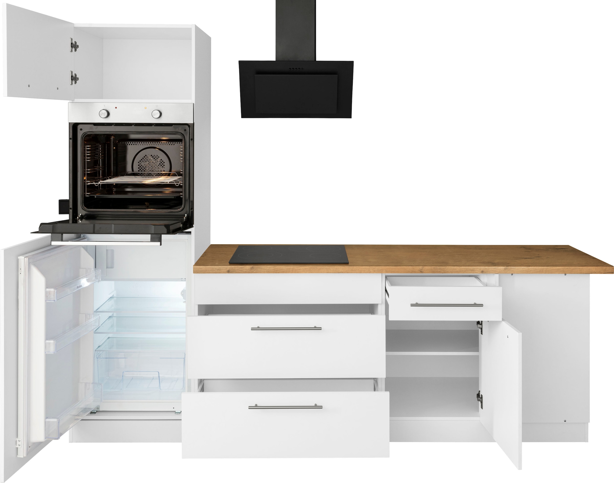 Winkelküche wiho Stellbreite E-Geräte, »Unna«, online 260 ohne bei OTTO cm x Küchen 220 bestellen