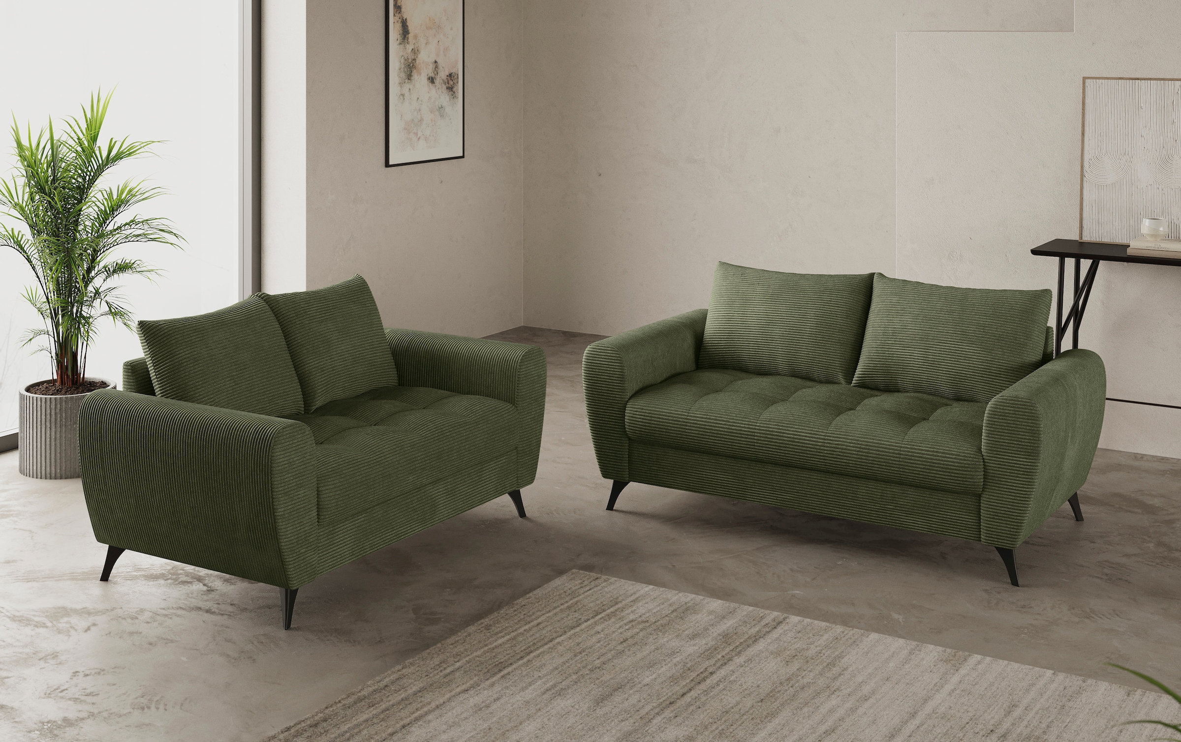 Mr. Couch 2,5-Sitzer »Blackburn II« Wahlweise mit Kaltschaumpolsterung bis 140 kg belastbar