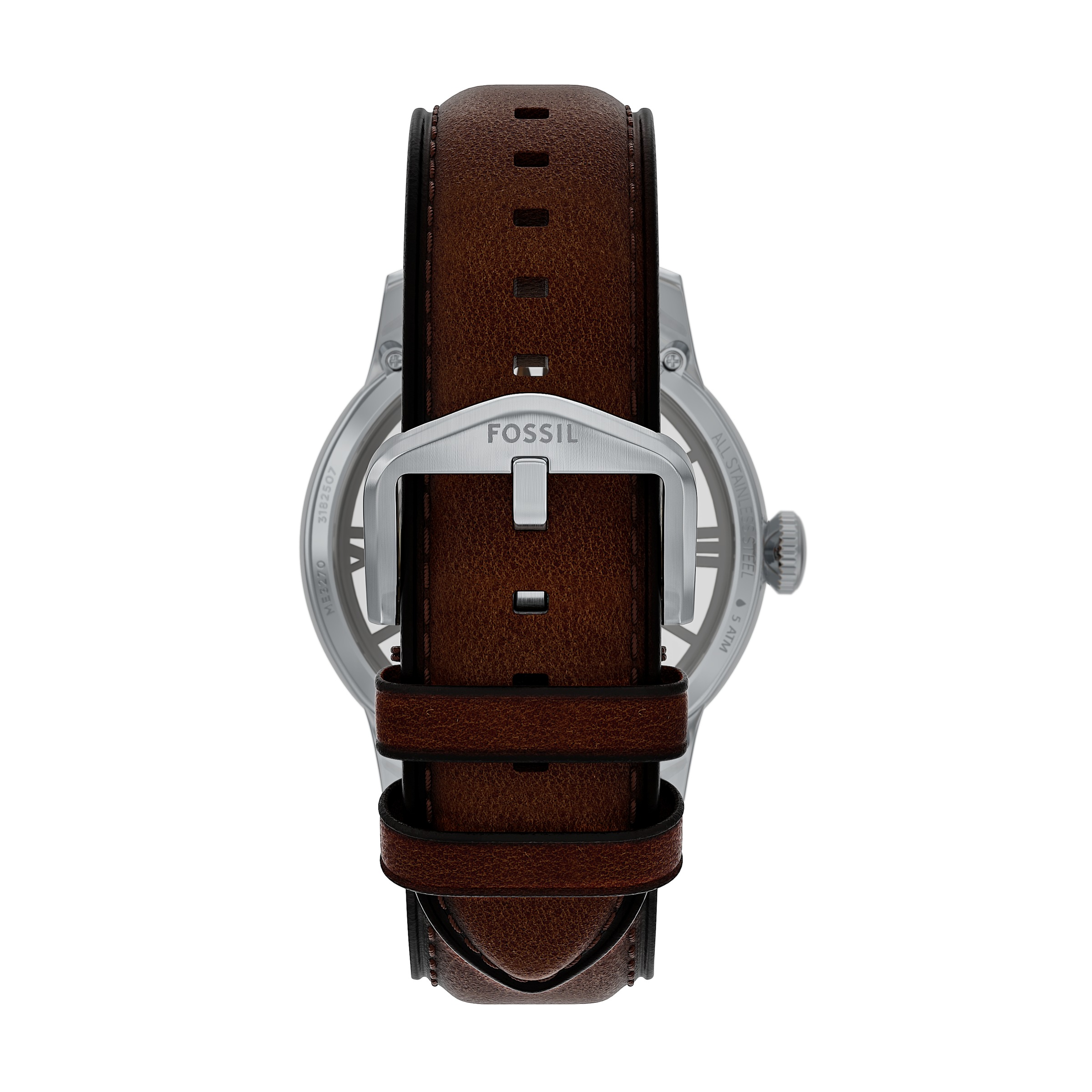 Fossil Automatikuhr »TOWNSMAN« Armbanduhr, Herrenuhr, Mechanische Uhr, Lederarmband, analog
