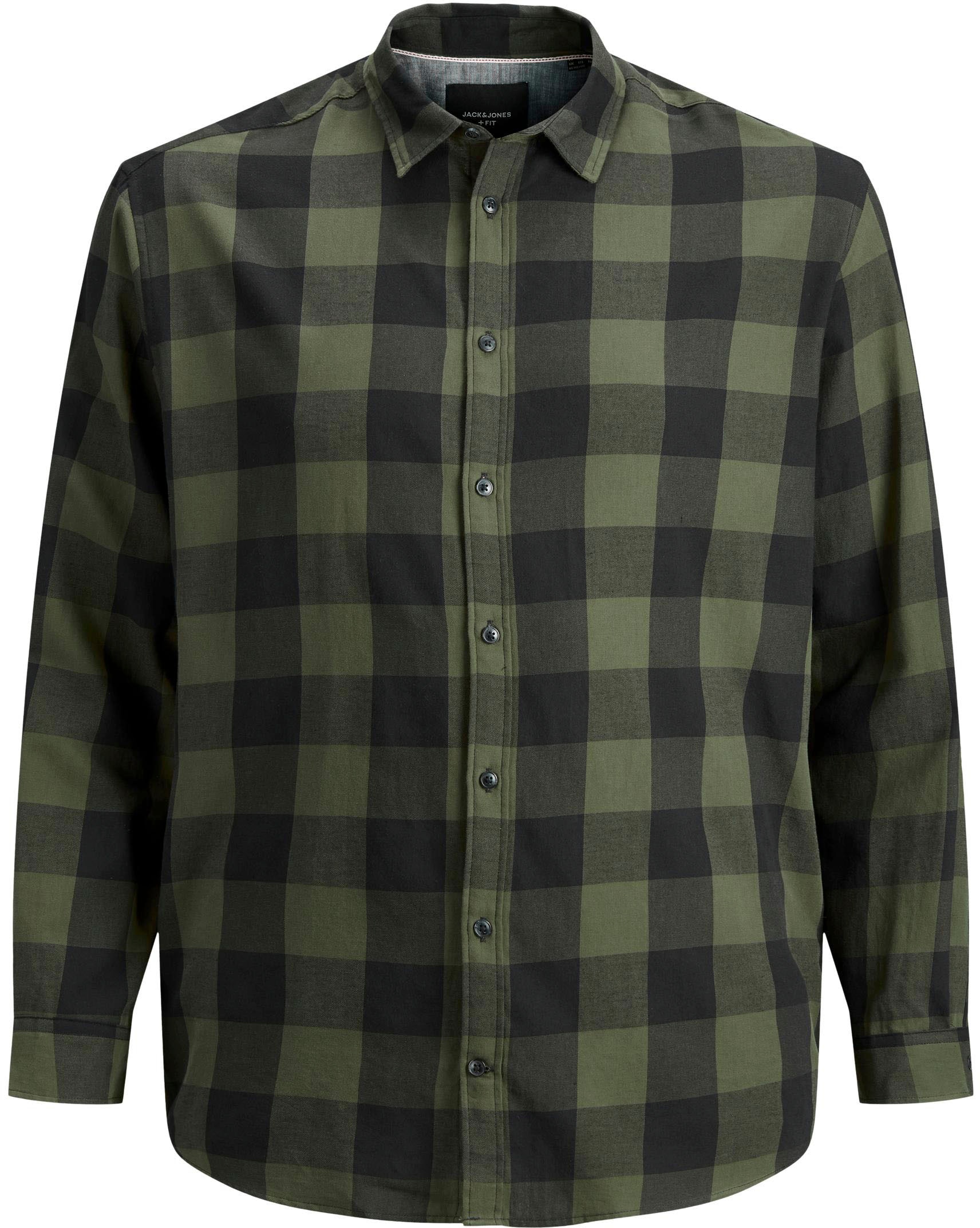 Jack & Jones PlusSize Karohemd »GINGHAM TWILL SHIRT«, Bis Größe 6XL
