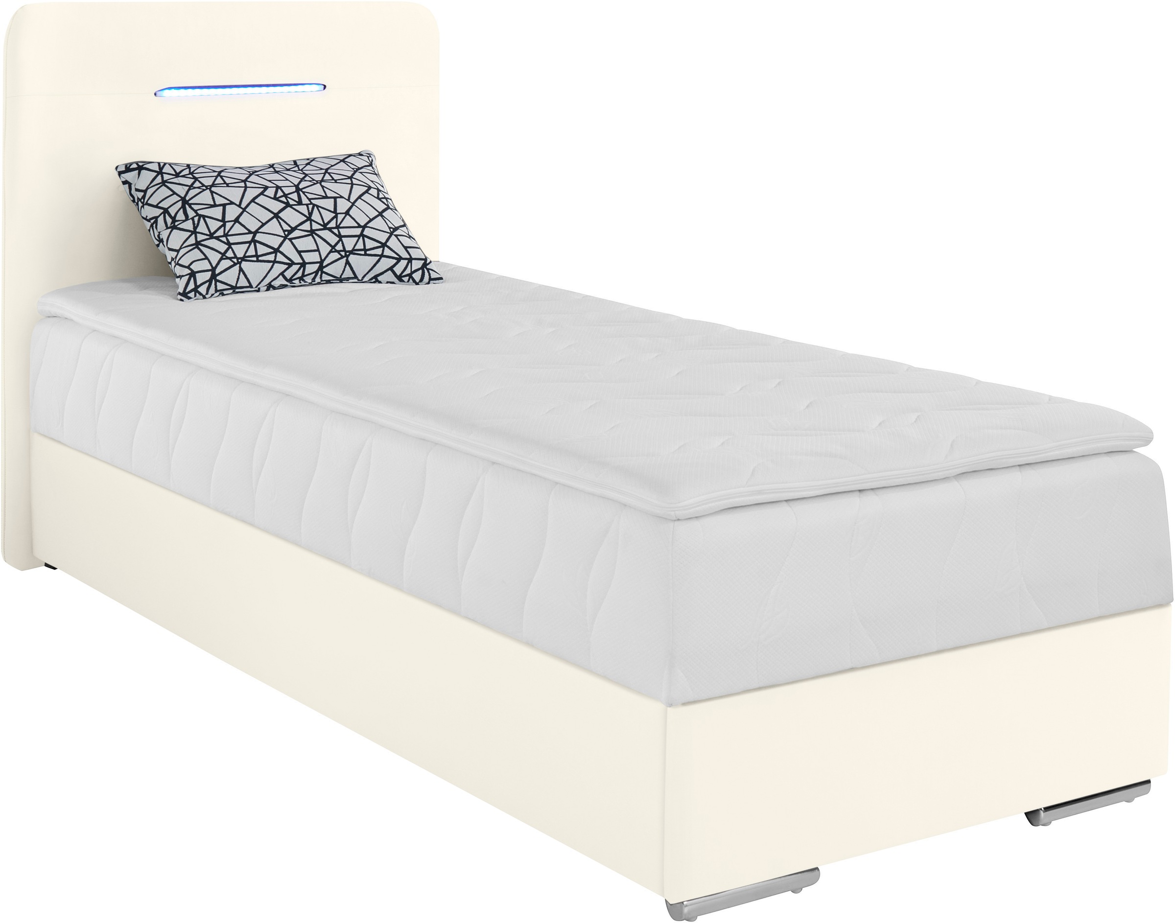 COTTA Boxbett »Lighstar«, inklusive LED-Beleuchtung, Topper, Bettkasten und Zierkissen