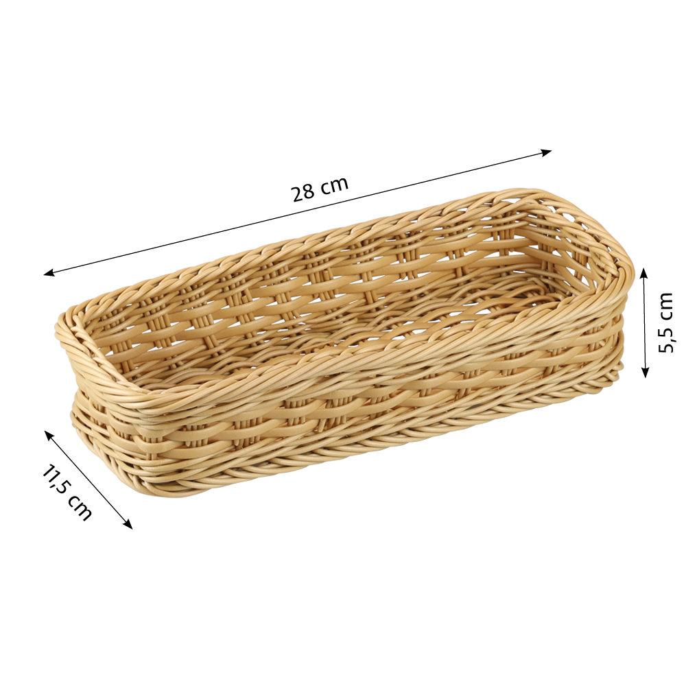 KESPER® Besteckkorb »Geflecht, 5er Set« aus Vollkunststoff, PE