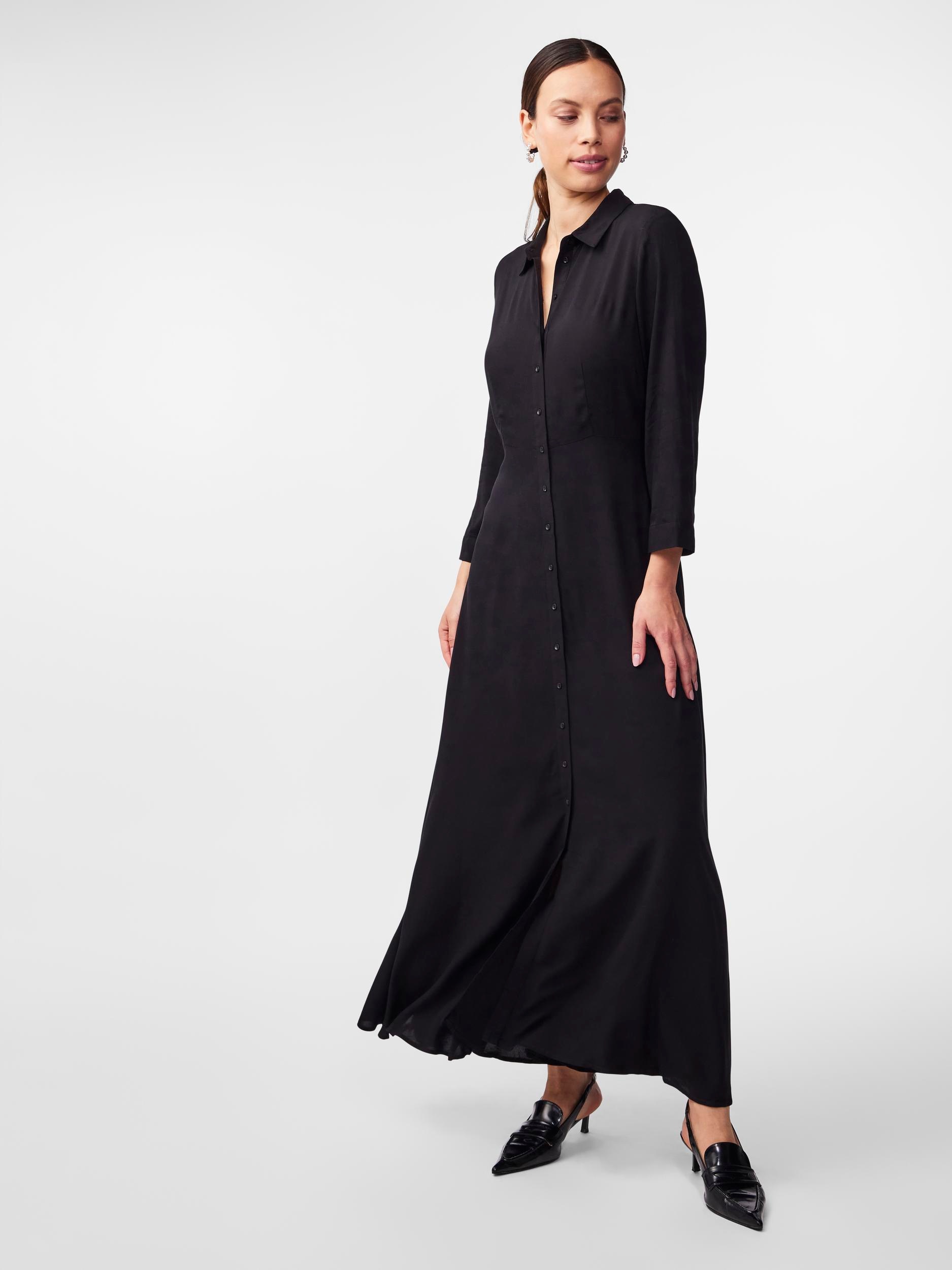 Y.A.S Hemdblusenkleid »YASSAVANNA LONG SHIRT DRESS«, mit 3/4 Ärmel