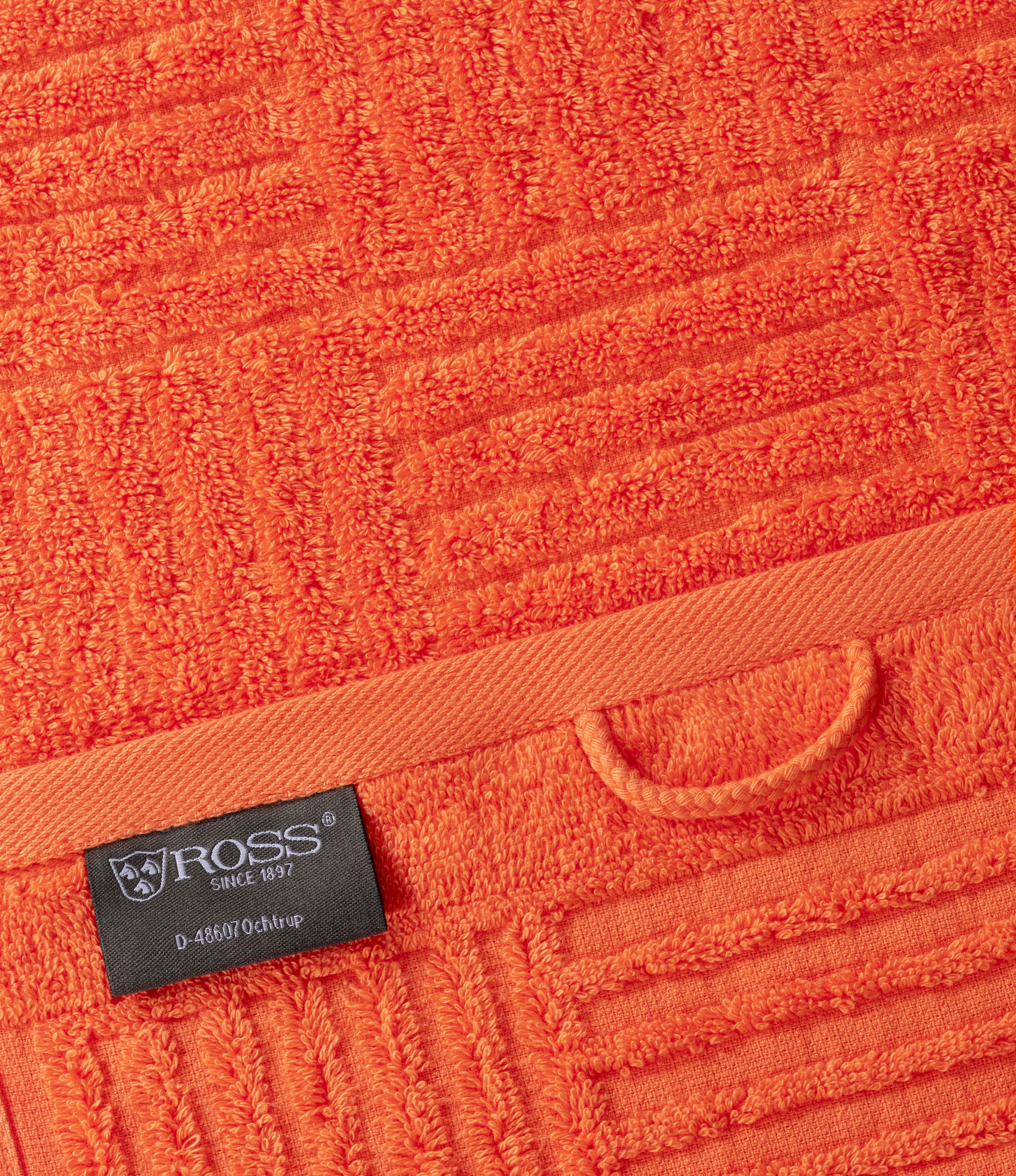 ROSS Handtücher »CARRE« 100% Baumwolle, Rippenstruktur, große Farbauswahl