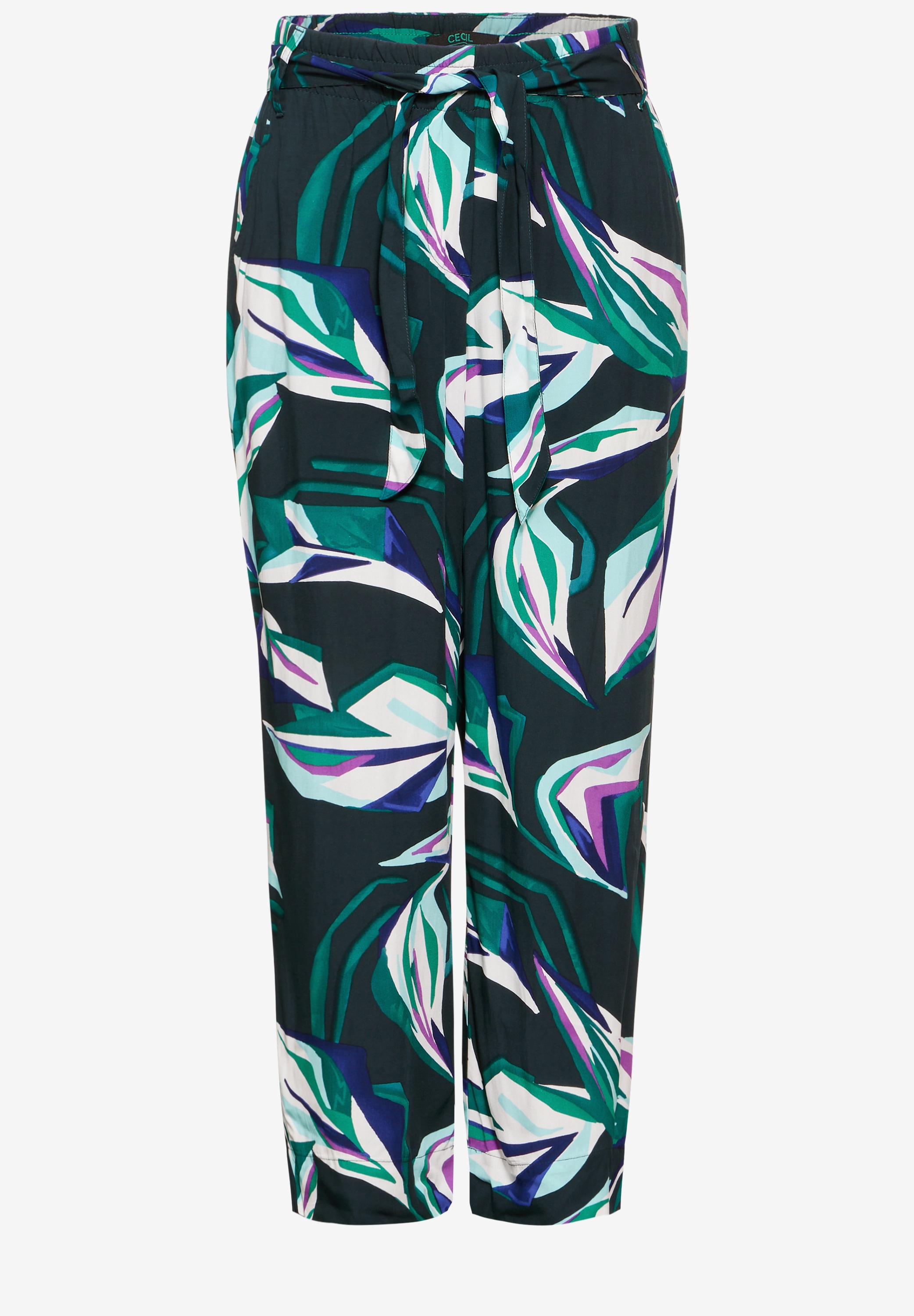 Cecil Stoffhose »Style Neele«, (mit Bindegürtel), mit Gürtel