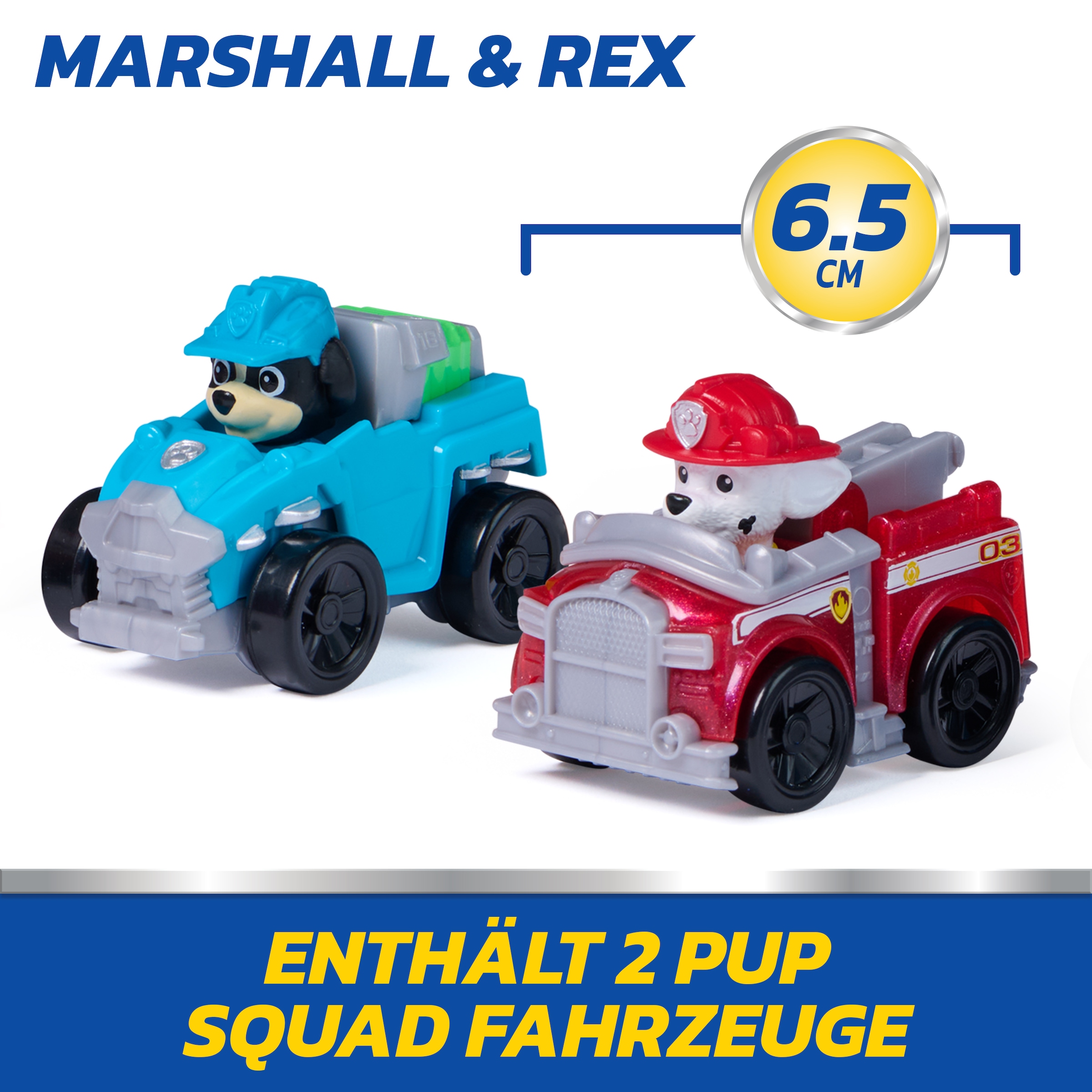 Spin Master Spielzeug-Auto »PAW Patrol – Pup Squad Launcher mit Marshall & Rex Fahrzeugen«