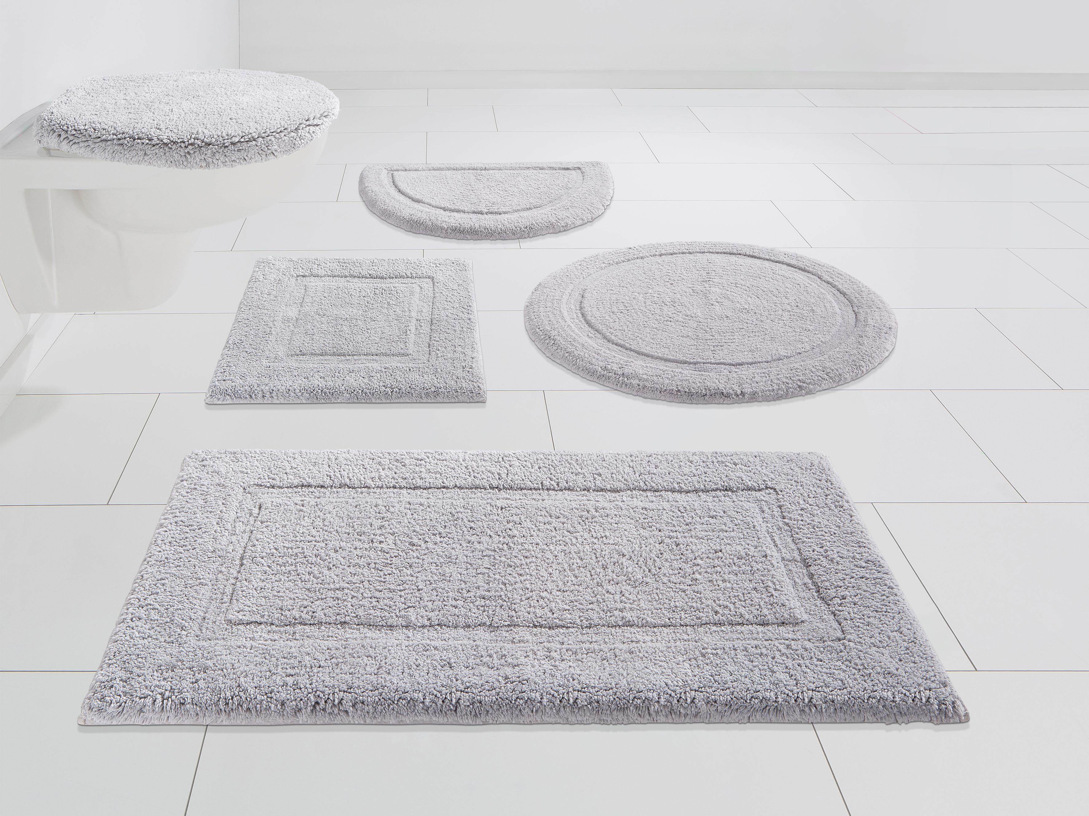 Andas Badematte »Luana« Höhe 13 mm fußbodenheizungsgeeignet strapazierfähig Hoch-Tief-Effekt, weich, trocknergeeignet, pflegeleicht, Uni-Farben in...