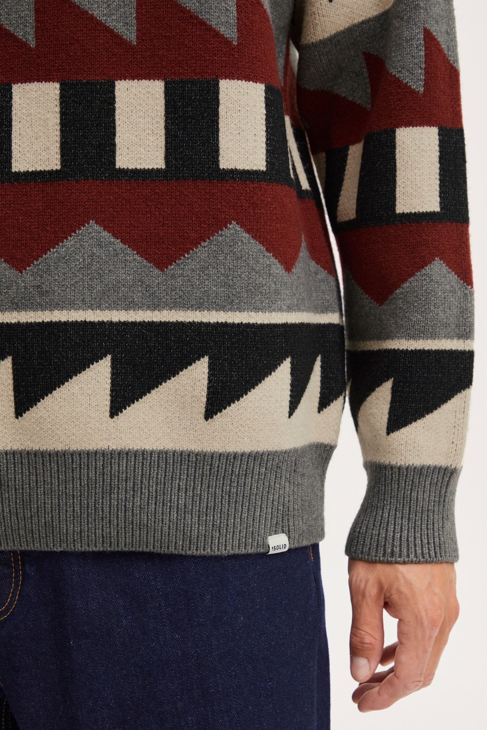 !Solid Strickfleece-Pullover »Strickpullover SDDeshan«