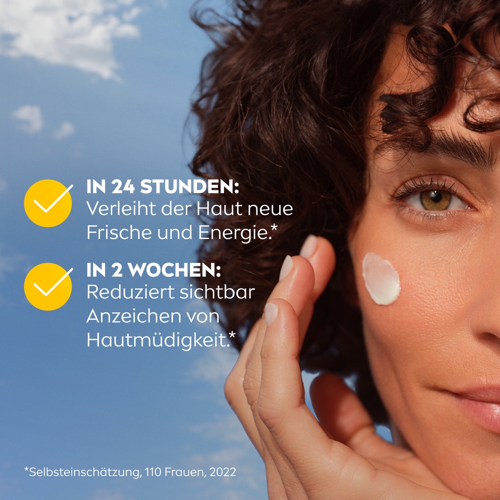 Nivea Tagescreme »Q10 ANTI-FALTEN ENERGY VITAMIN C TAGEPFLEGE LSF 15« 24h Feuchtigkeit für strahlendes, gesundes Hautbild
