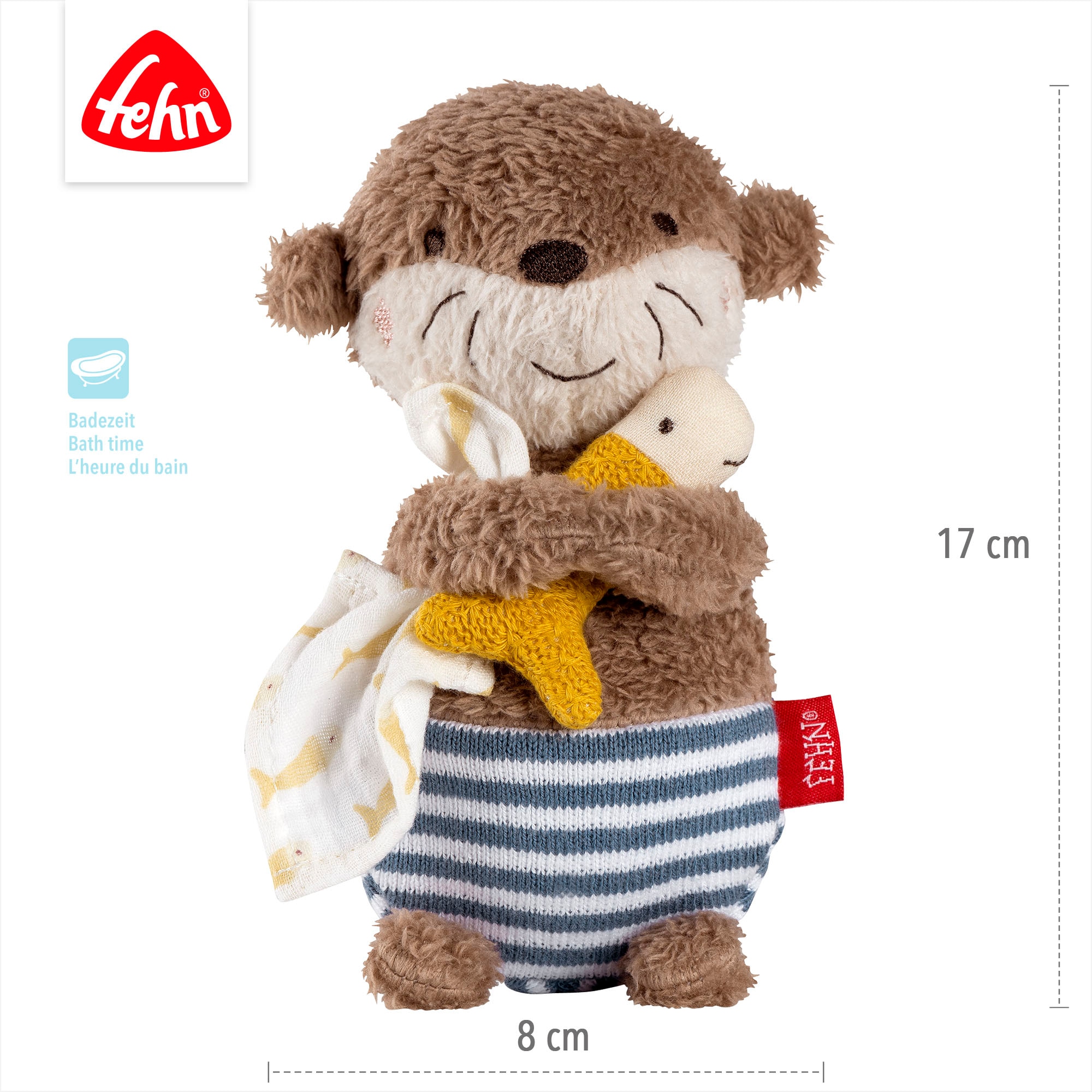 Fehn Badespielzeug »Otter Theo, Badeset Otter«, (2 tlg.), Set