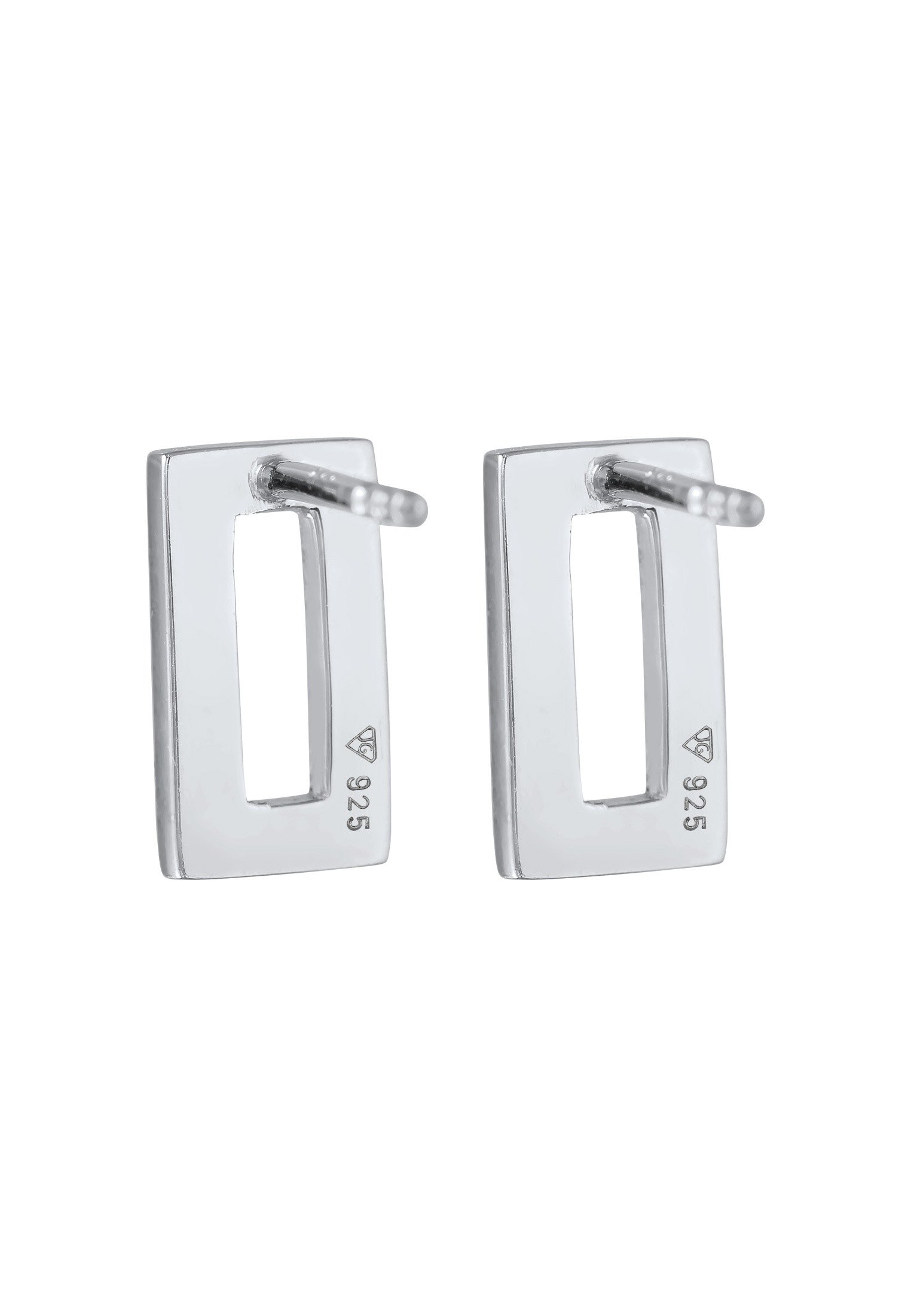 Elli Paar Ohrstecker »Ohrringe Eckig Quadratisch Kristalle 925 Silber«
