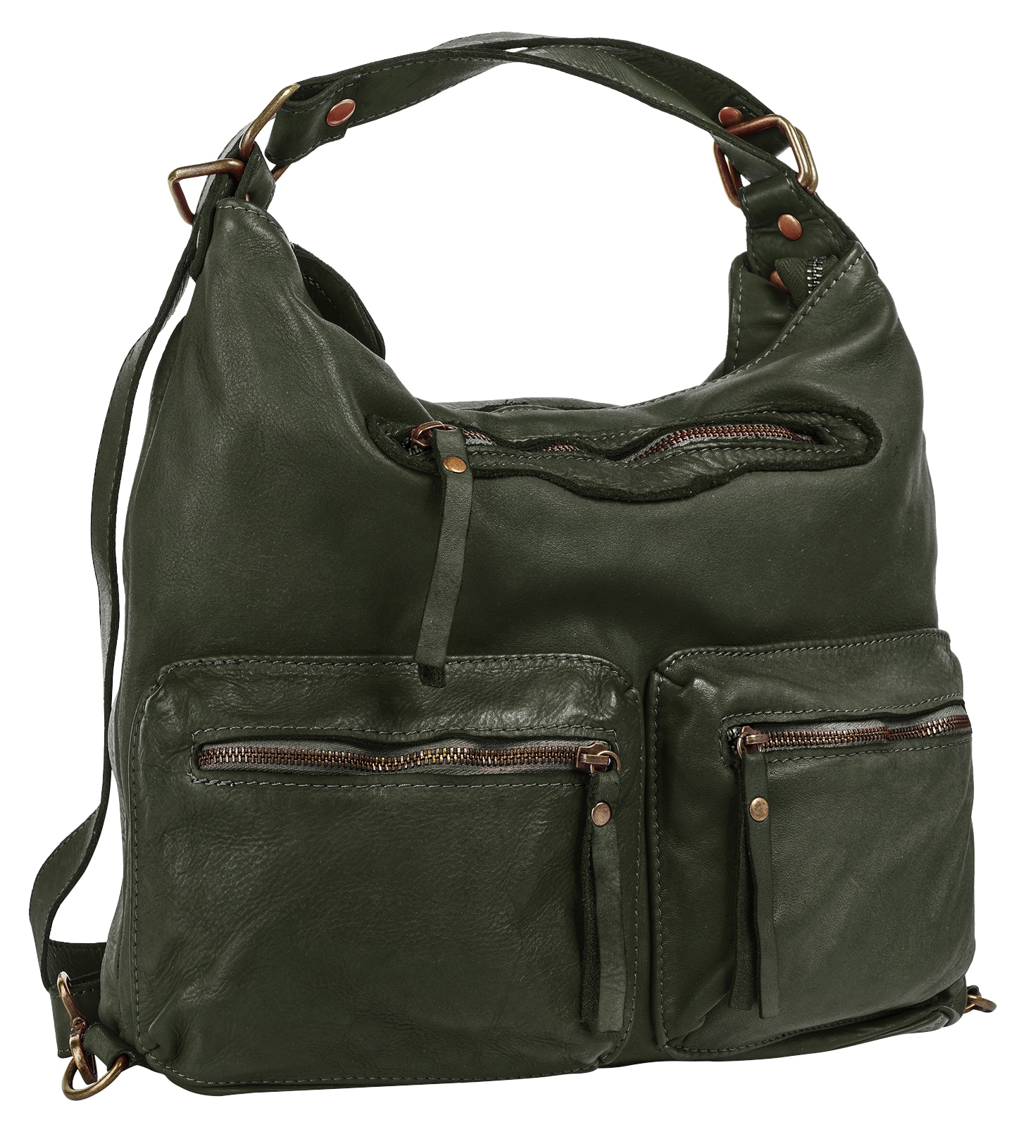 Samantha Look Shopper echt Leder, Made in Italy