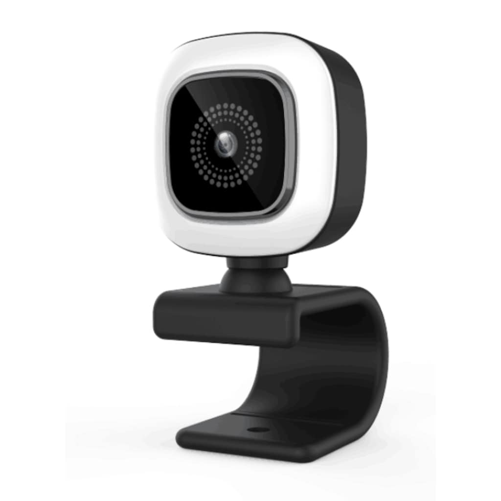 Hyrican Webcam »HYRICAN ST-CAM554 UHD Webcam 3840x2160 Pixel mit Ringlicht 12MP«, 4K Ultra HD