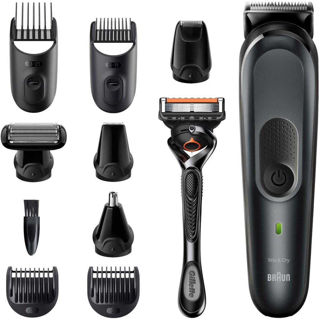 Braun Haarschneider »Multi-Grooming-Kit 7 MGK7321«, 8 Aufsätze