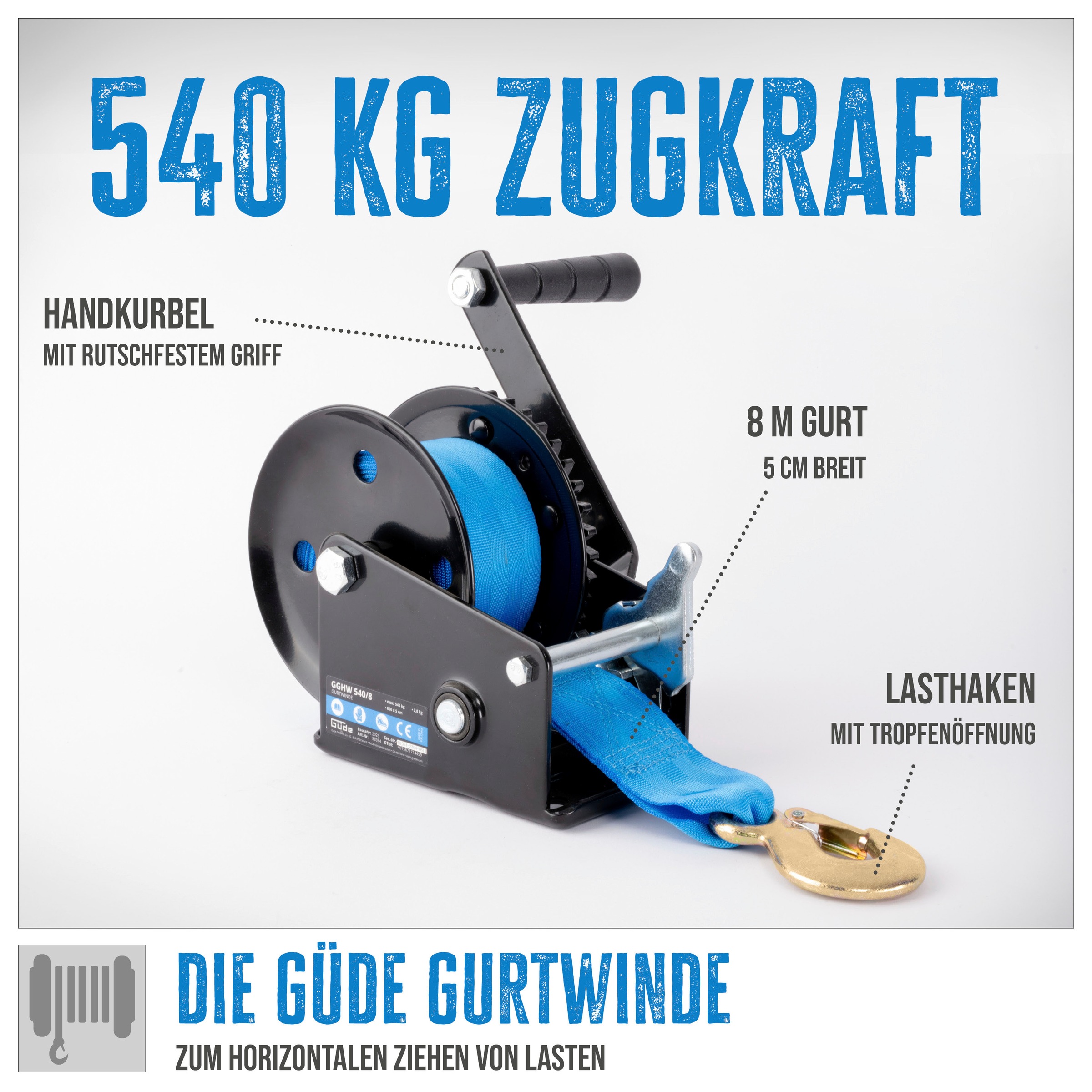 Güde Winde »Gurtwinde »GGHW 540/8««