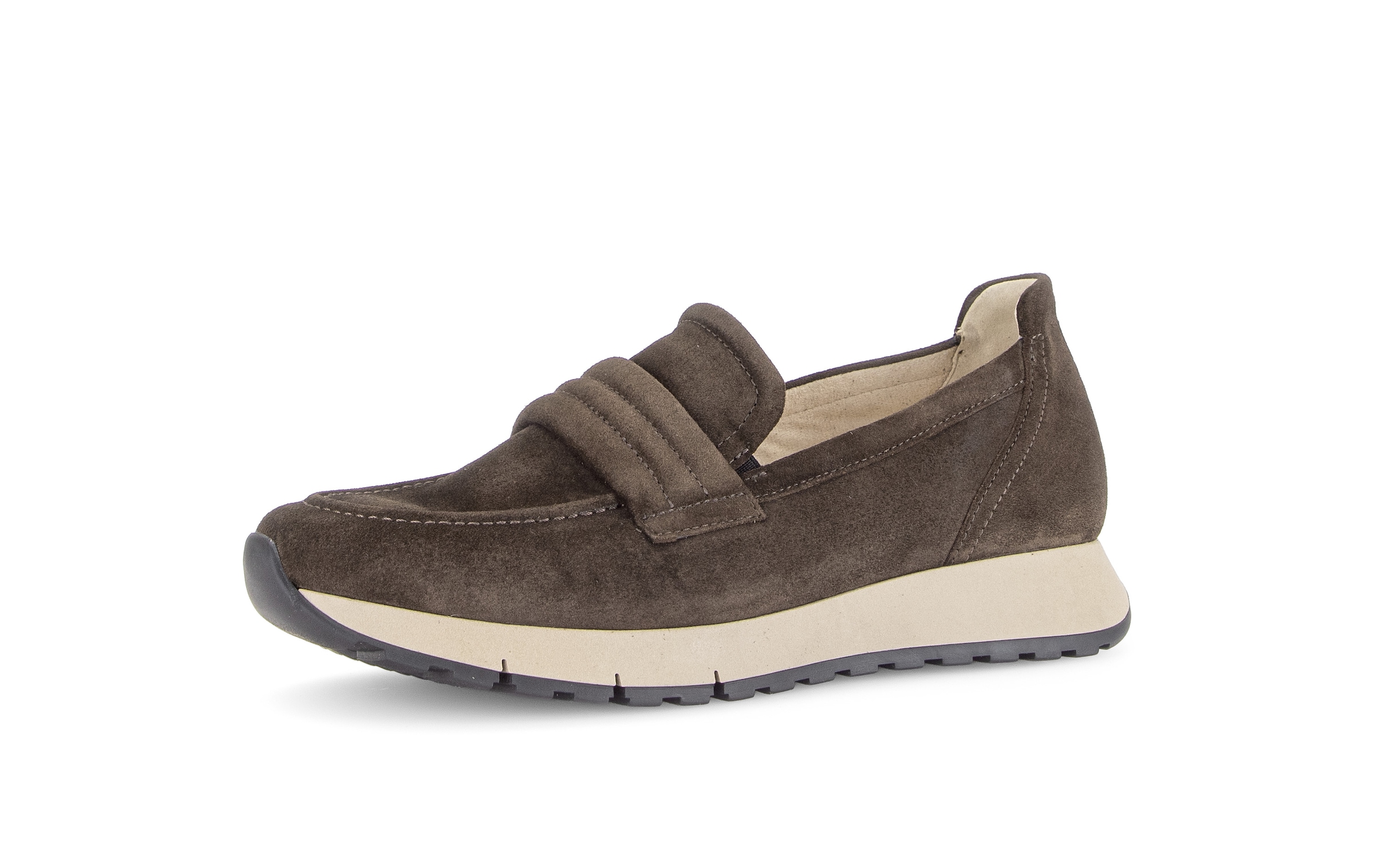 Gabor Slip-On Sneaker  Keilabsatz, Slipper mit modischem Zierriegel, G-Weite (=weit)