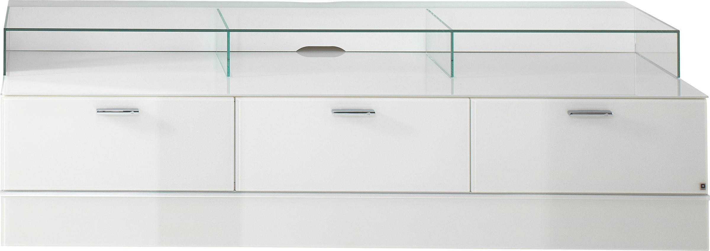 LEONARDO TV-Bank »CUBE«, für die Lowboards, mit 3 Glasfächern, Breite 189 cm