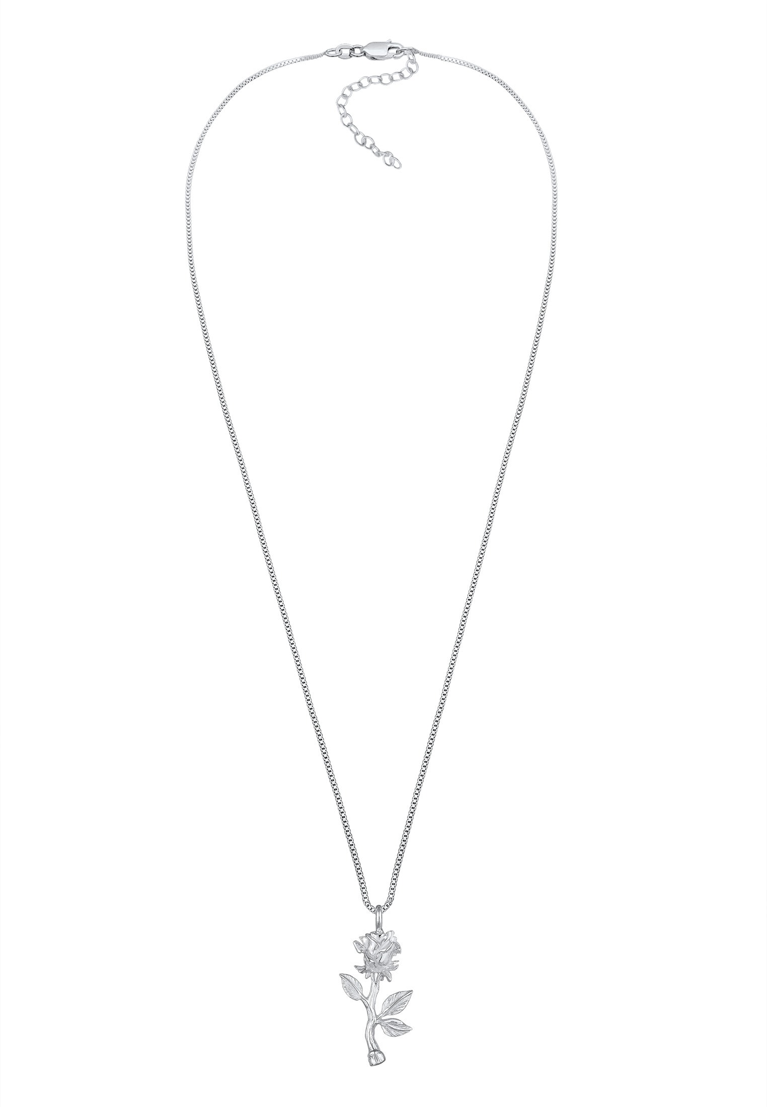 Elli Kette mit Anhänger »Halskette Vintage Anhänger Rose 925 Sterling Silber«