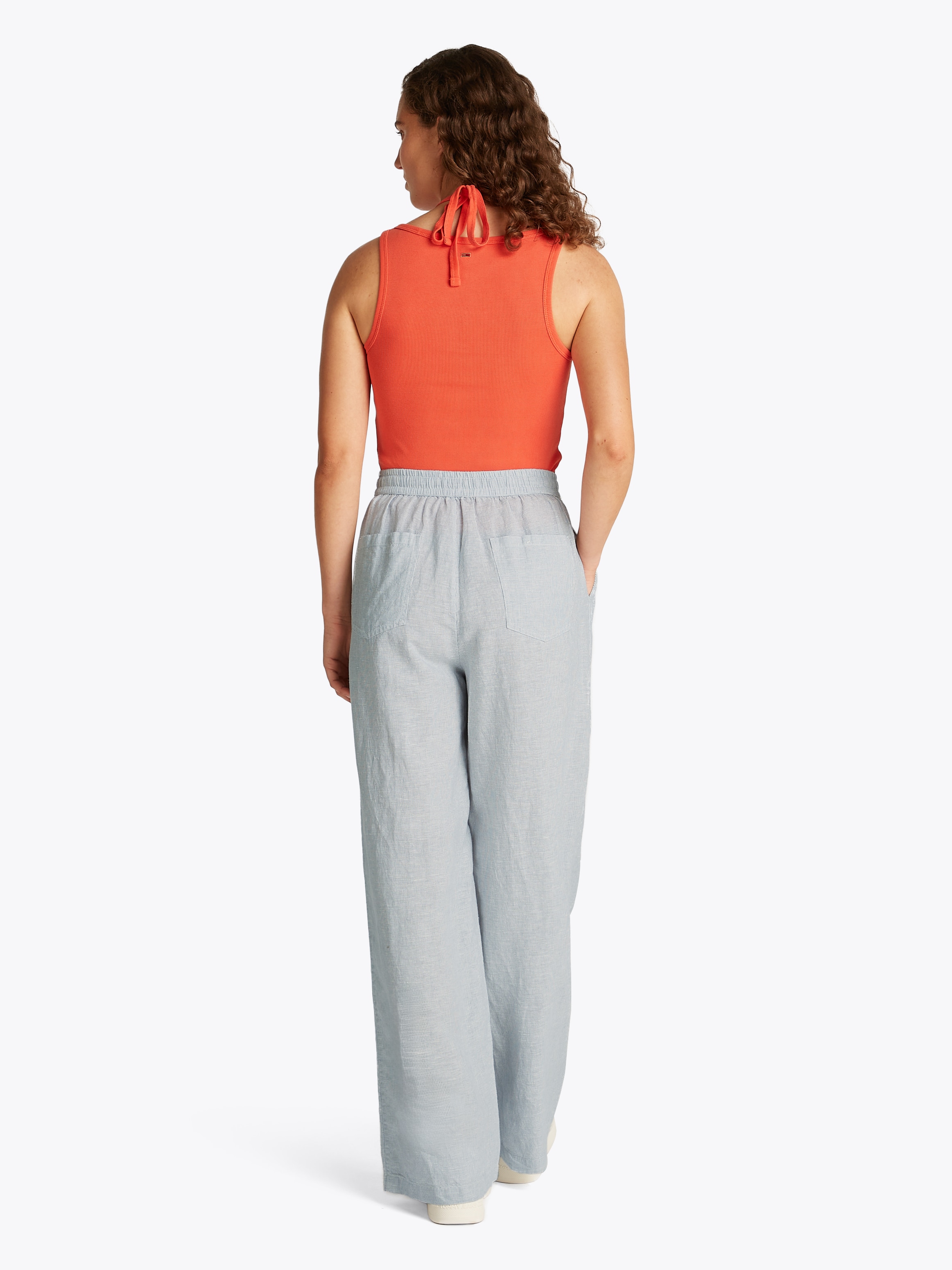 Tommy Jeans Webhose »TJW LINEN PANT«, mit Logostickerei