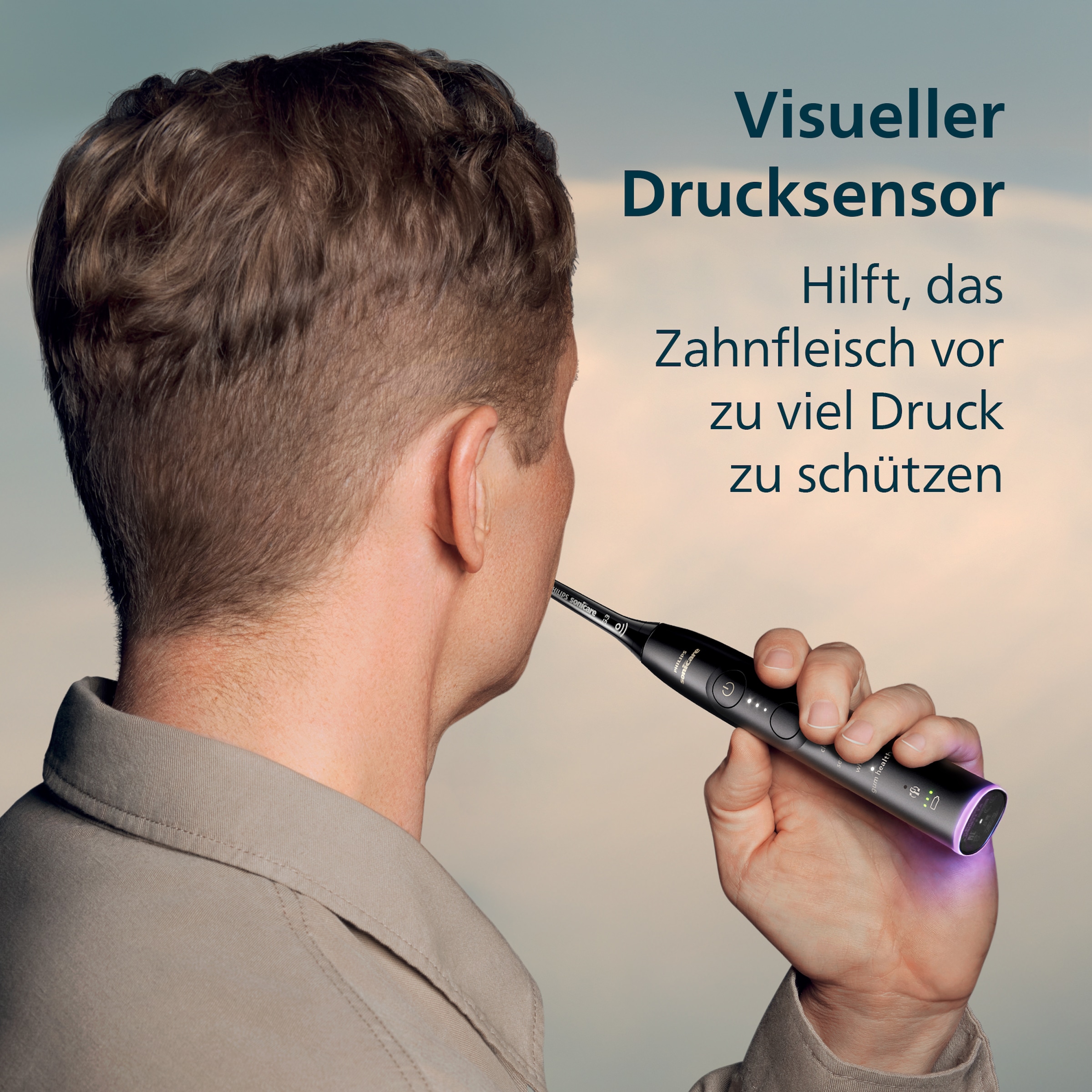Philips Sonicare Elektrische Zahnbürste »Series 7100 HX7421/01« 1 Stk. Aufsteckbürsten mit visueller Andruckkontrolle, 7 Putzeinstellungen, inkl. Reiseetui