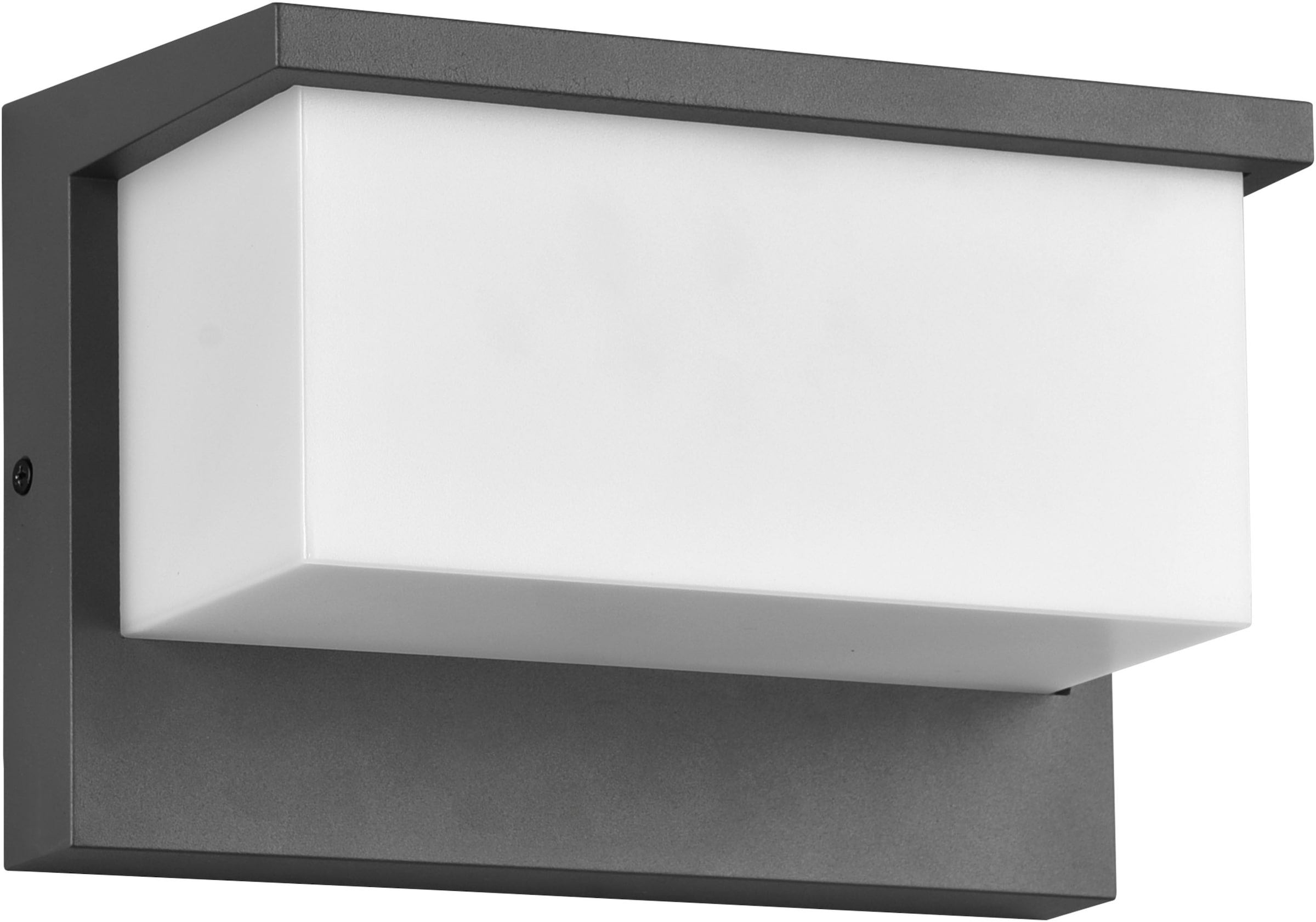 TRIO Leuchten LED Außen-Wandleuchte »NESTOS, Outdoor Wandlampe Hauswand IP54, LED 13W 1300 Lumen 3000 K« LED-Board 1 Stk. Warmweiß LED Wandlampe Garten Terrasse Hauswand, Schirm Kunststoff Breite 23 cm