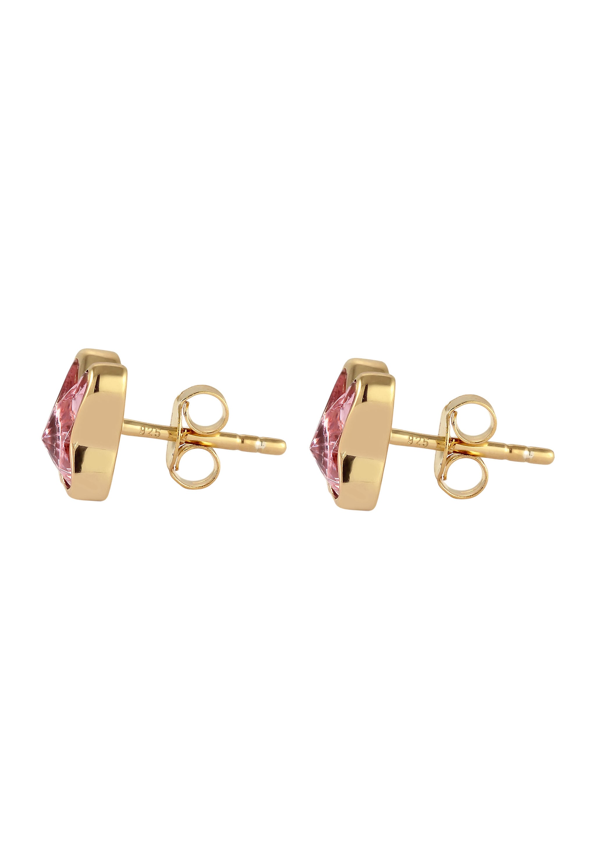 Elli Paar Ohrstecker »Ohrringe Ohrstecker Schmetterling Glas Kristalle Weiß 925 Sterling Silber«
