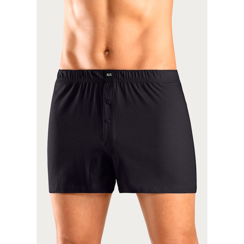 H.I.S Weiter Boxer »Herren Boxer«, (Packung, 5 St.), weite Passform, Komfortbund, aus Baumwoll-Stretch