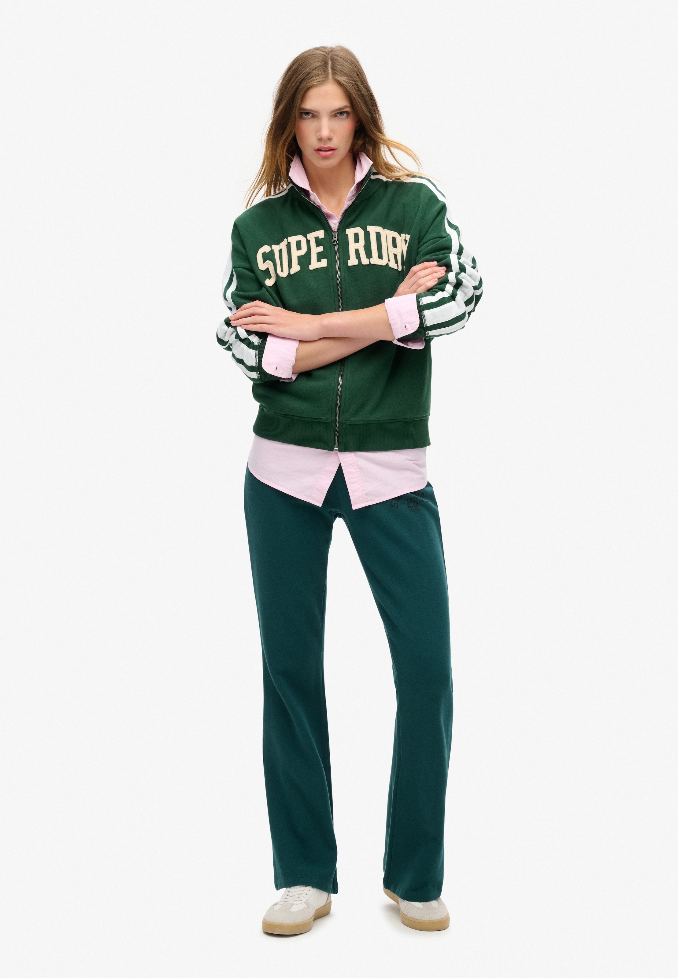 Superdry Sweatjacke »ATHLETIC APPLQ LOOSE ZIP TRACK«