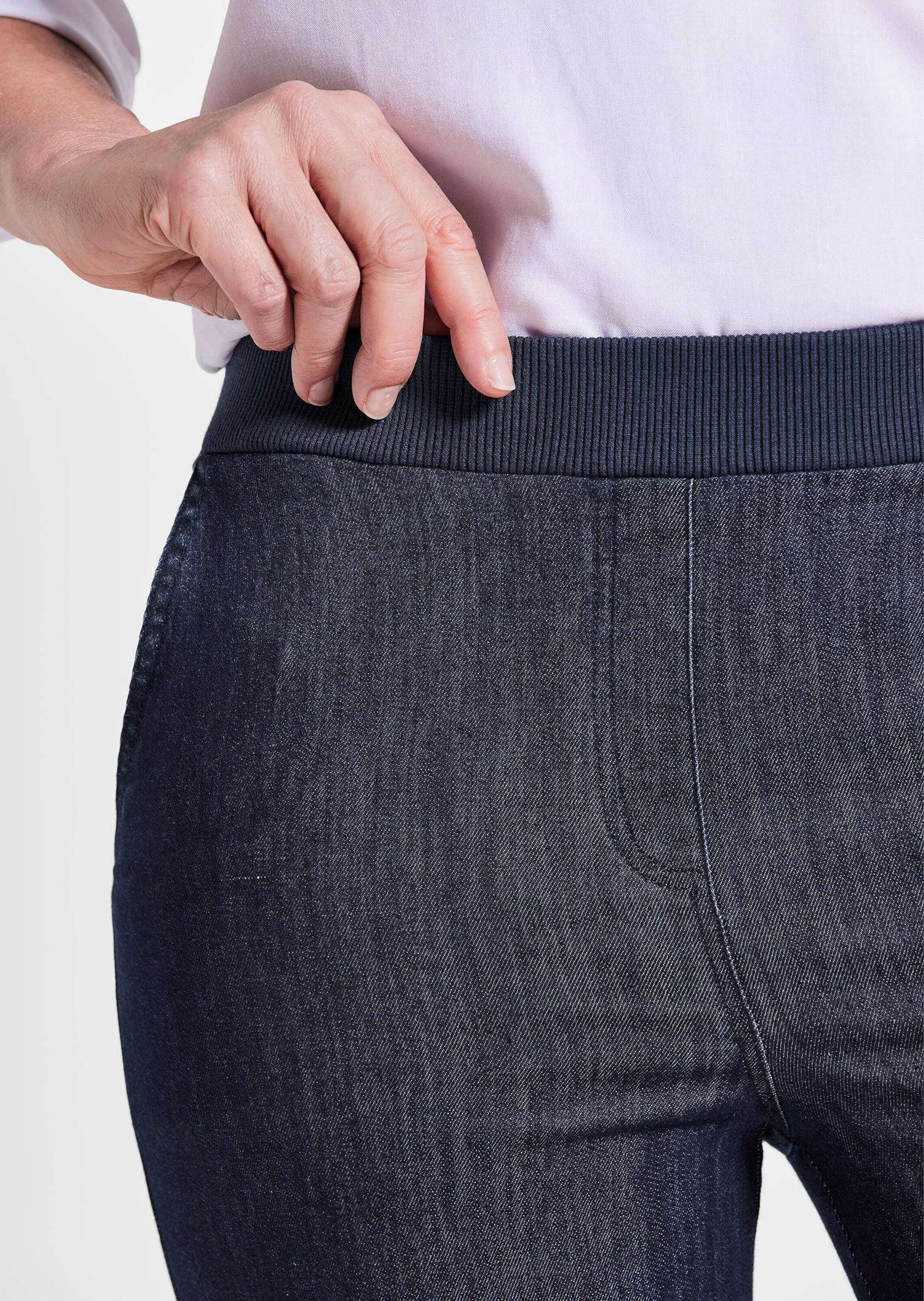 GOLDNER Stoffhose »Komfortable Denim-Hose VERA mit Stretch«