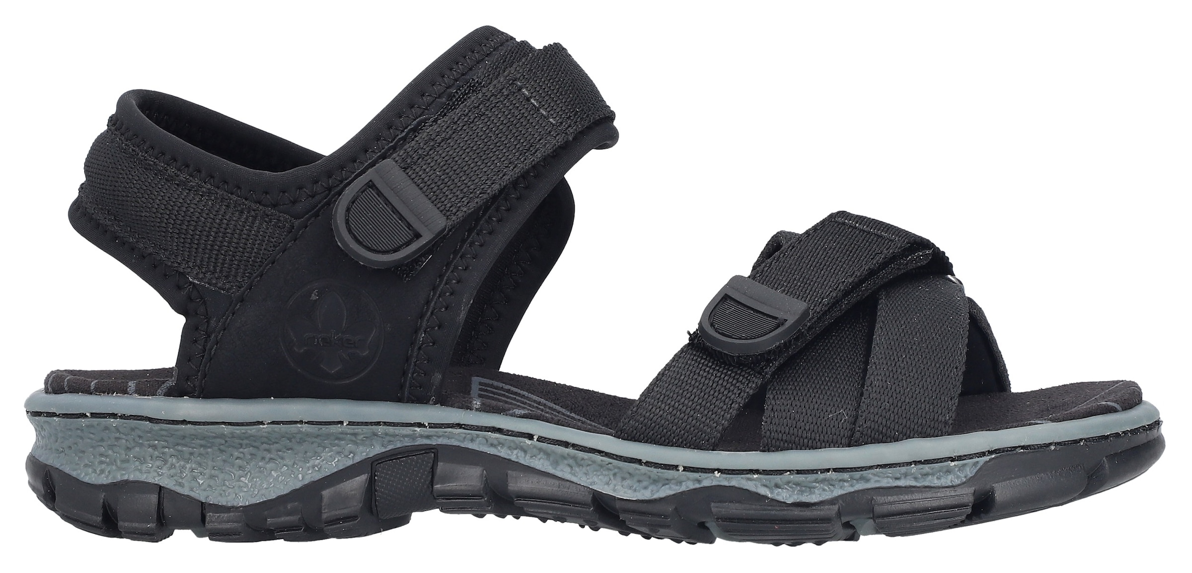 Rieker Trekkingsandale  Trekkingschuh, Outdoorsandale, Sommerschuh mit Klettriemchen