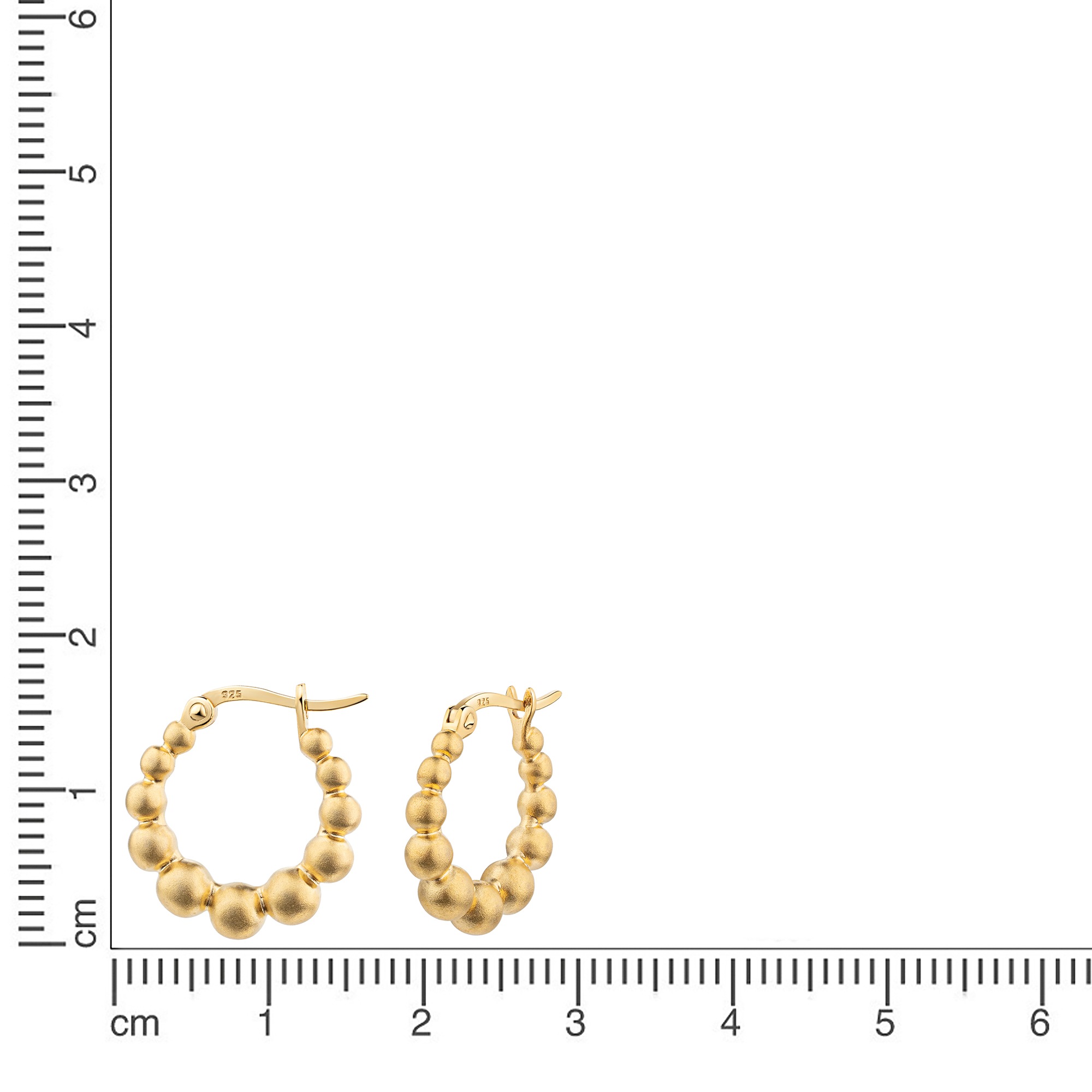 Firetti Paar Creolen »Schmuck Geschenk Silber 925 Ohrschmuck Ohrringe Kugeln«