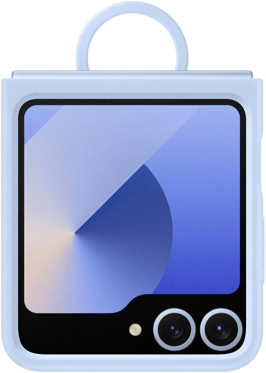 Samsung Backcover »Silicone Case with Ring für Galaxy Flip6« Smartphones Backcover, Schutzhülle, Handyschutzhülle, Case, Schutzcase, stoßfest