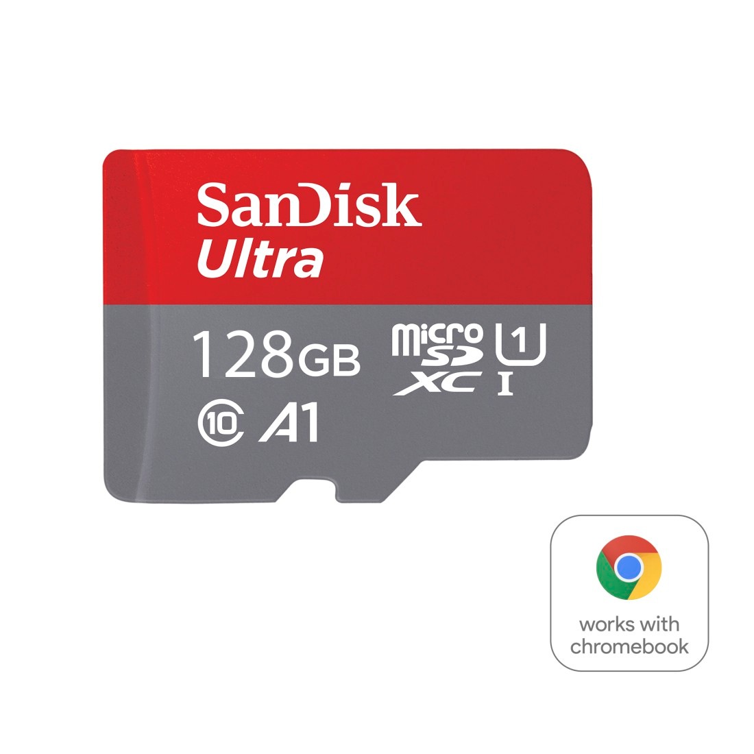 Sandisk Speicherkarte »microSDXC Ultra, + SD-Adapter für Chromebooks«, (Class 10 140 MB/s Lesegeschwindigkeit)