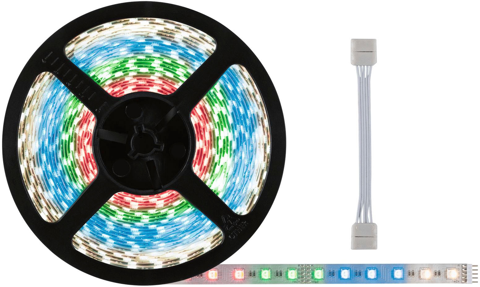 Paulmann LED-Streifen »MaxLED 500 Einzelstripe inkl. Adapterkabel 10m RGBW+ 72W 500lm/m« 1 Stk.-flammig unbeschichtet in silberfarben