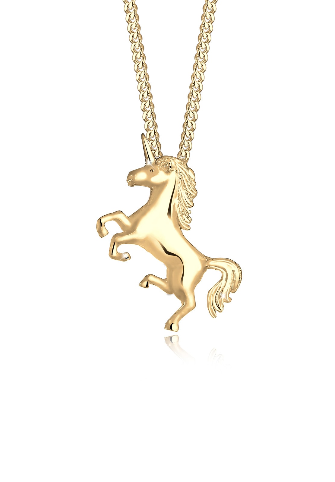 Elli Kette mit Anhänger »Halskette Einhorn Unicorn Magic 925 Silber«