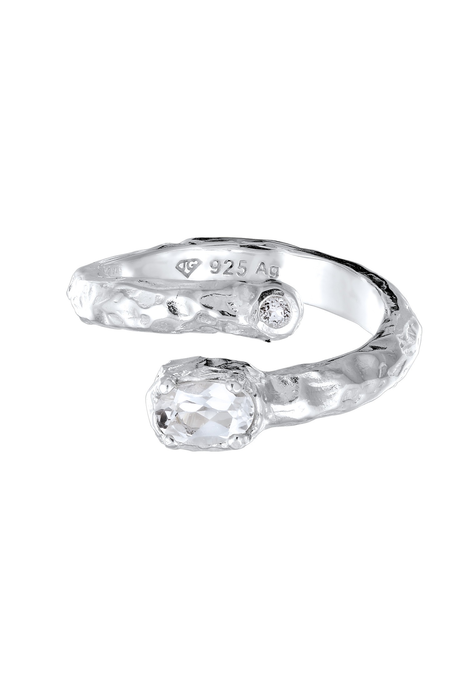 HAZE & GLORY Silberring »Ring Topas Weiß 925 Sterling Silber«