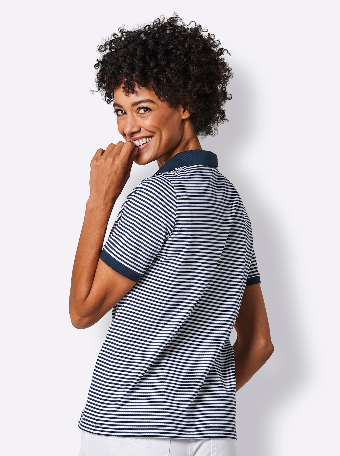 CREATION L PREMIUM Poloshirt »Lyocell-Baumwoll-Shirt«, (1 tlg.)