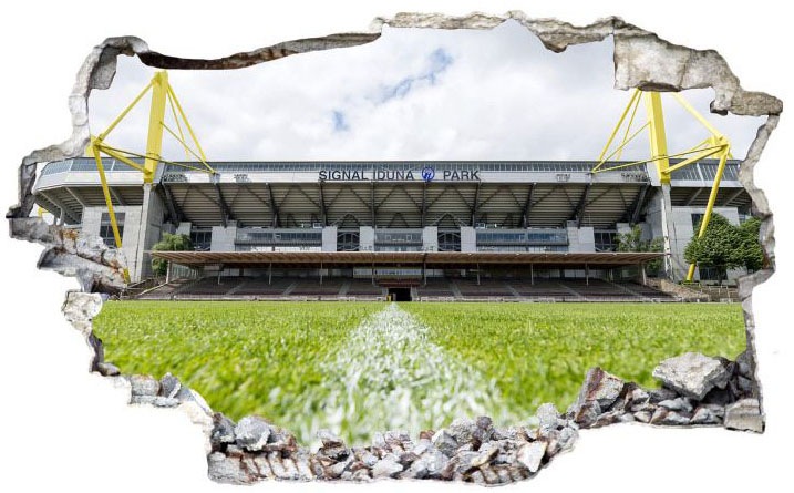 Wall-Art Wandtattoo »BVB Signal Iduna Park bei Tag«, (1 St.)