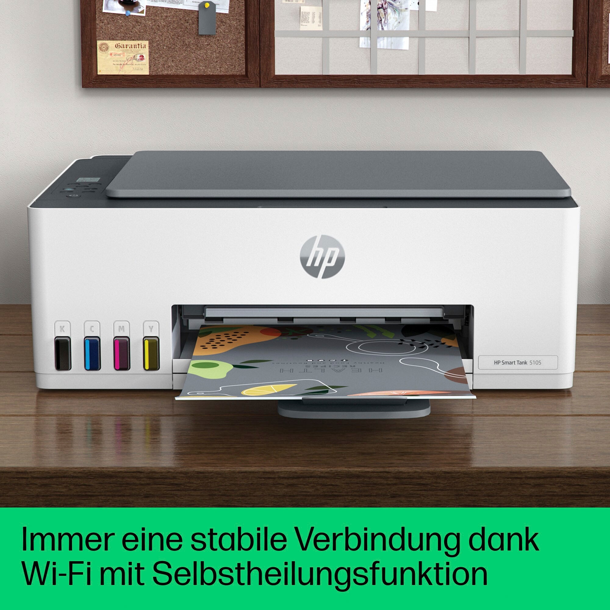 HP Multifunktionsdrucker »Smart Tank 5105 All-in-One-Drucker«, kompromisslose Qualität und bis zu 3 Jahre Tinte im Lieferumfang