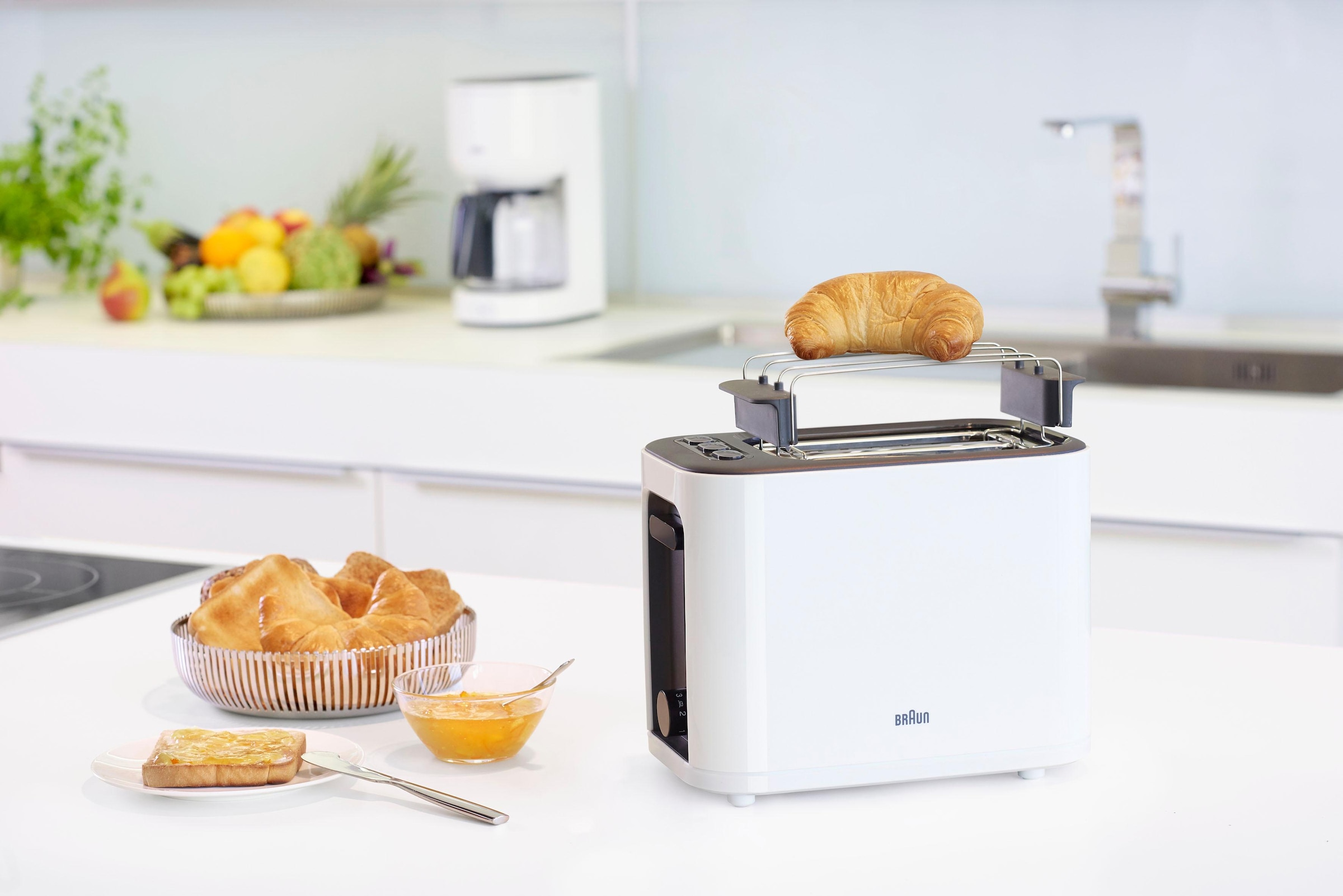 bei WH«, 3010 Toaster 2 kurze 1000 W OTTO Braun Scheiben, 2 »HT für Schlitze,