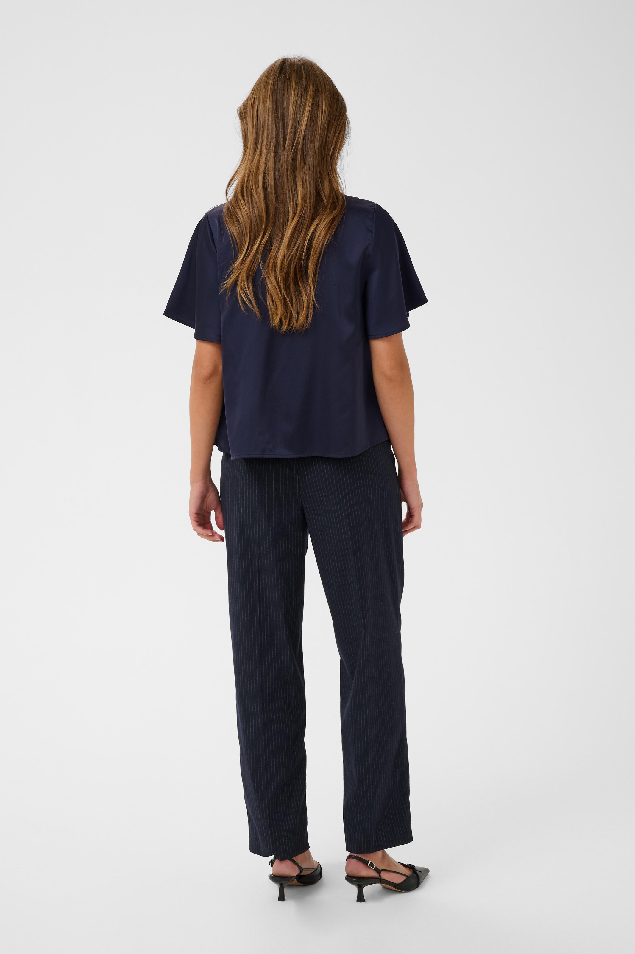 Saint Tropez Kurzarmbluse »LodisaSZ SS Blouse« Materialmix, Regular fit